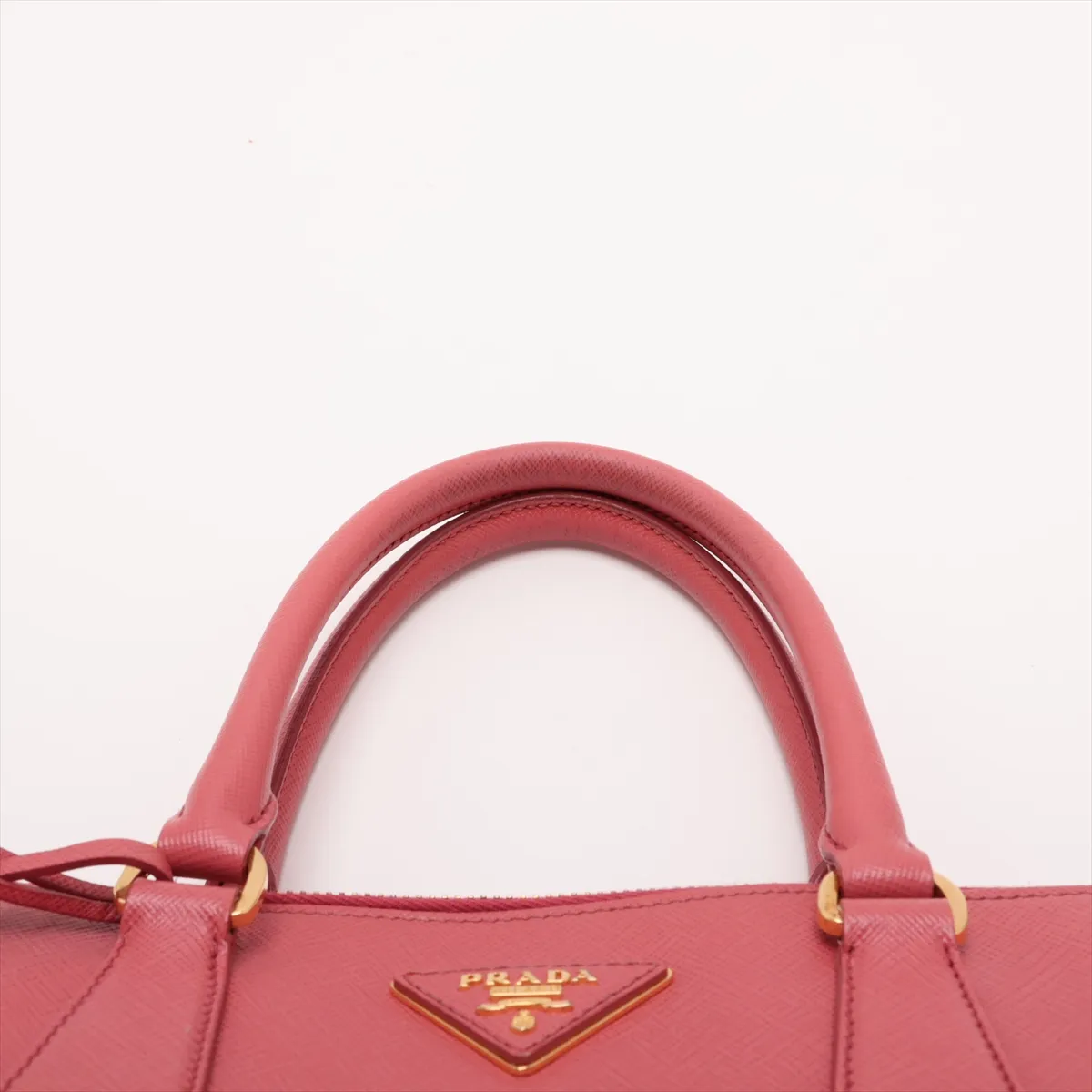 Saffiano Lux BL0837 Leather 2-Way Handbag Pink — view 6