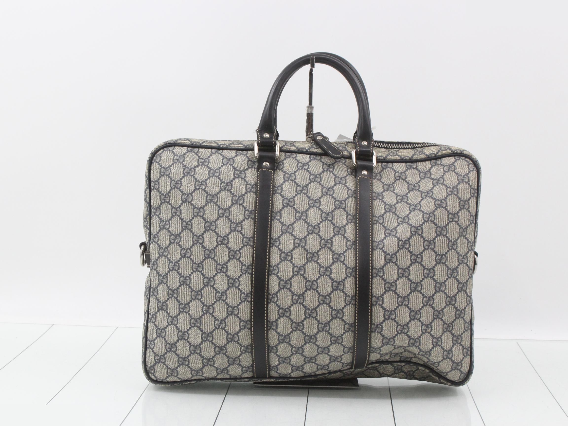 GG Supreme Business Bag, Navy — view 2