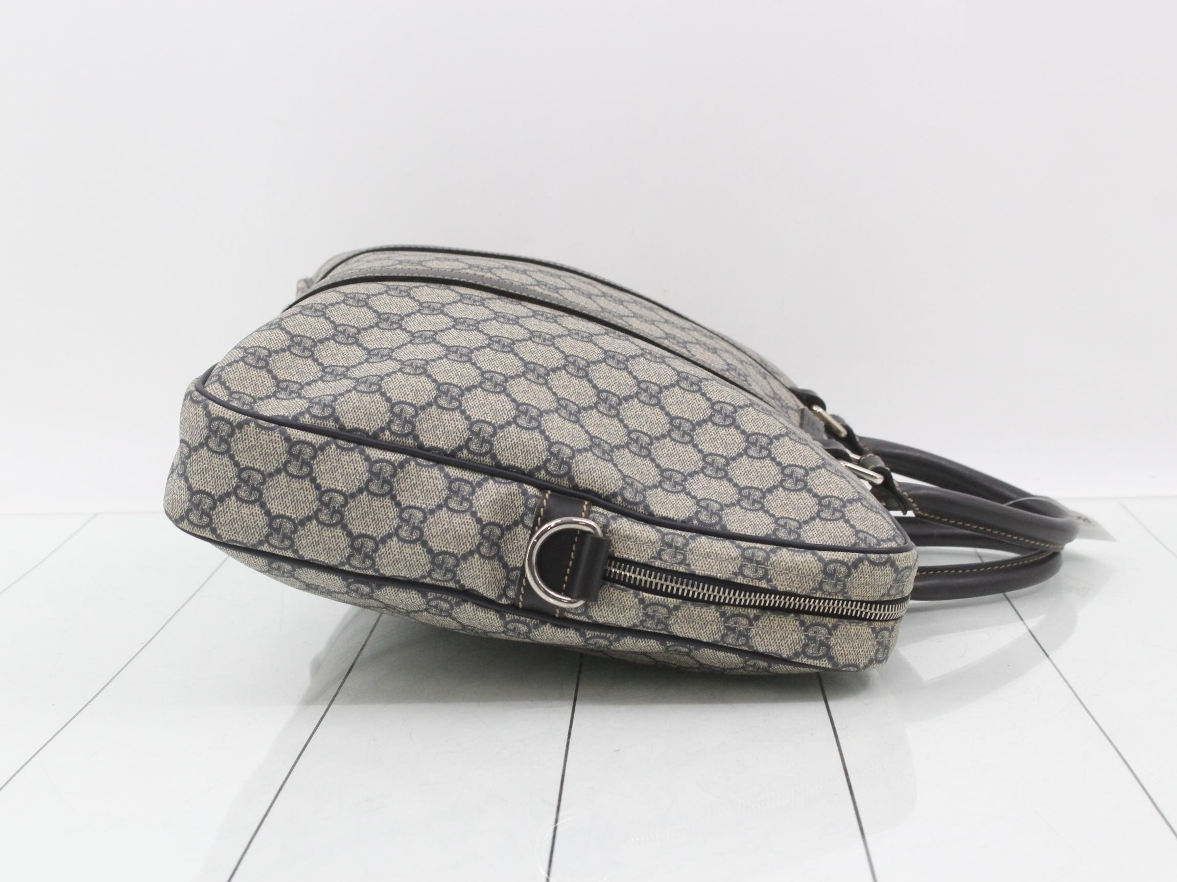 GG Supreme Business Bag, Navy — view 3