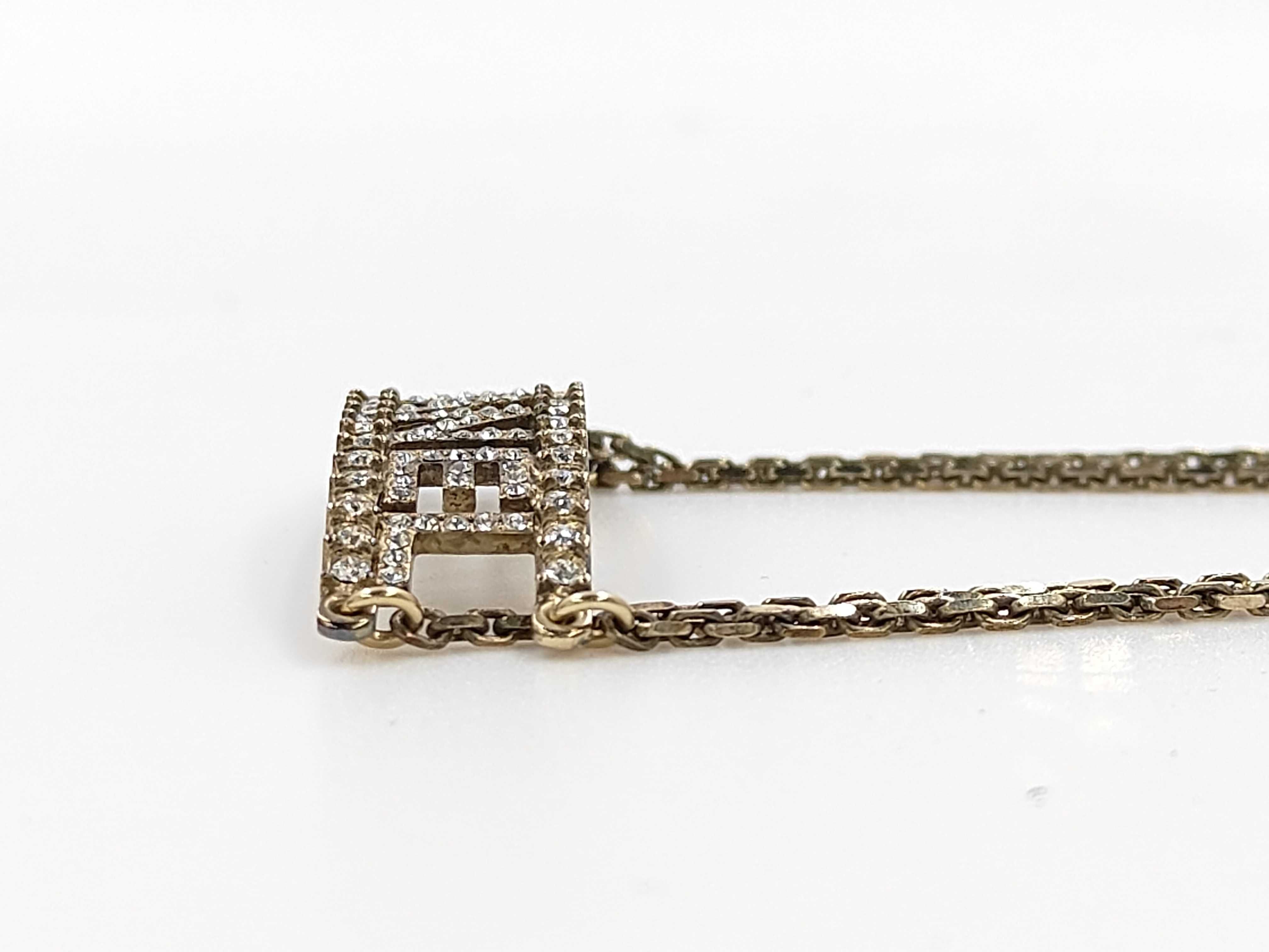 Choker Logo Rhinestone GP Gold C22S Bag — view 3