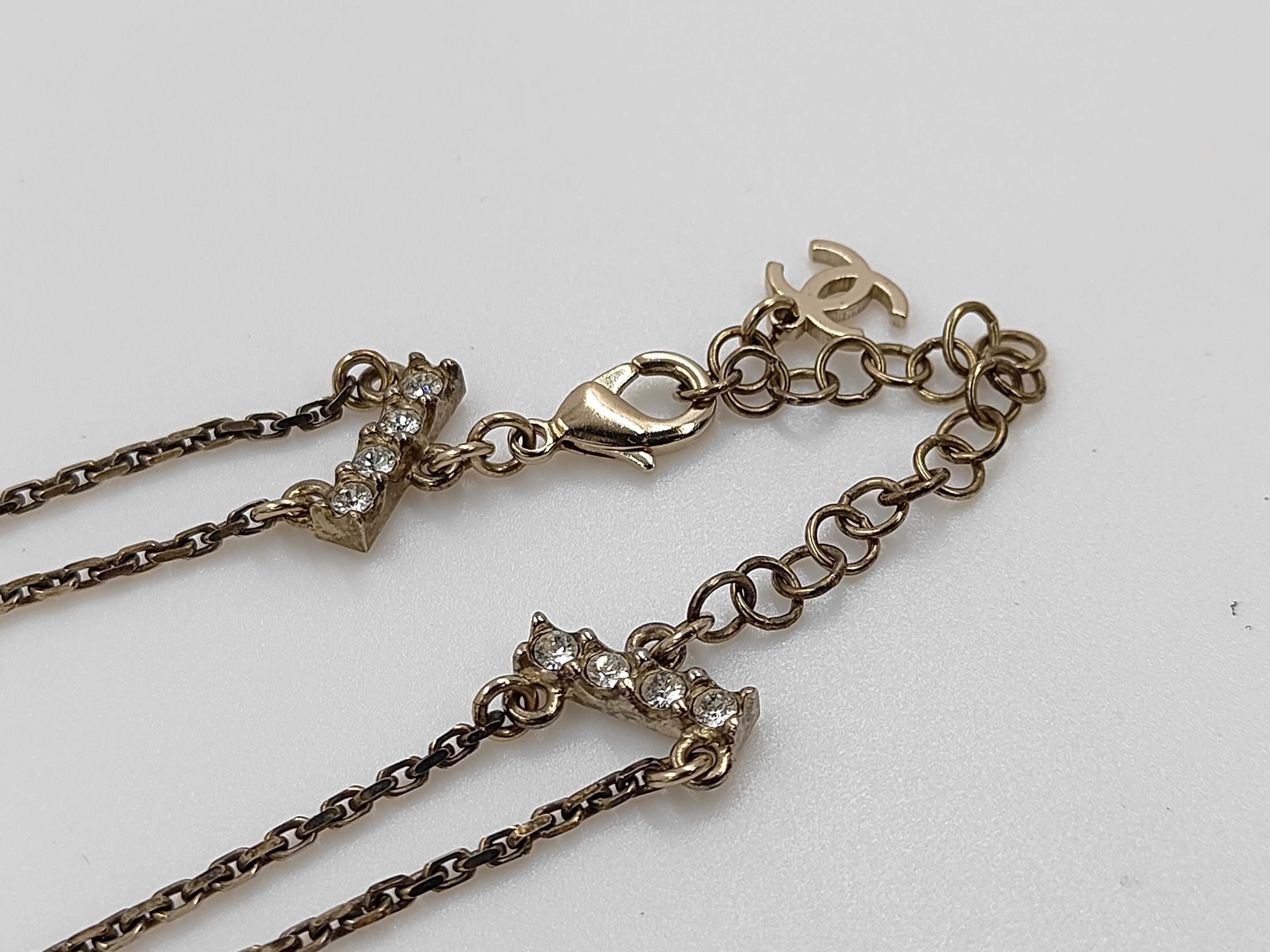 Choker Logo Rhinestone GP Gold C22S Bag — view 5