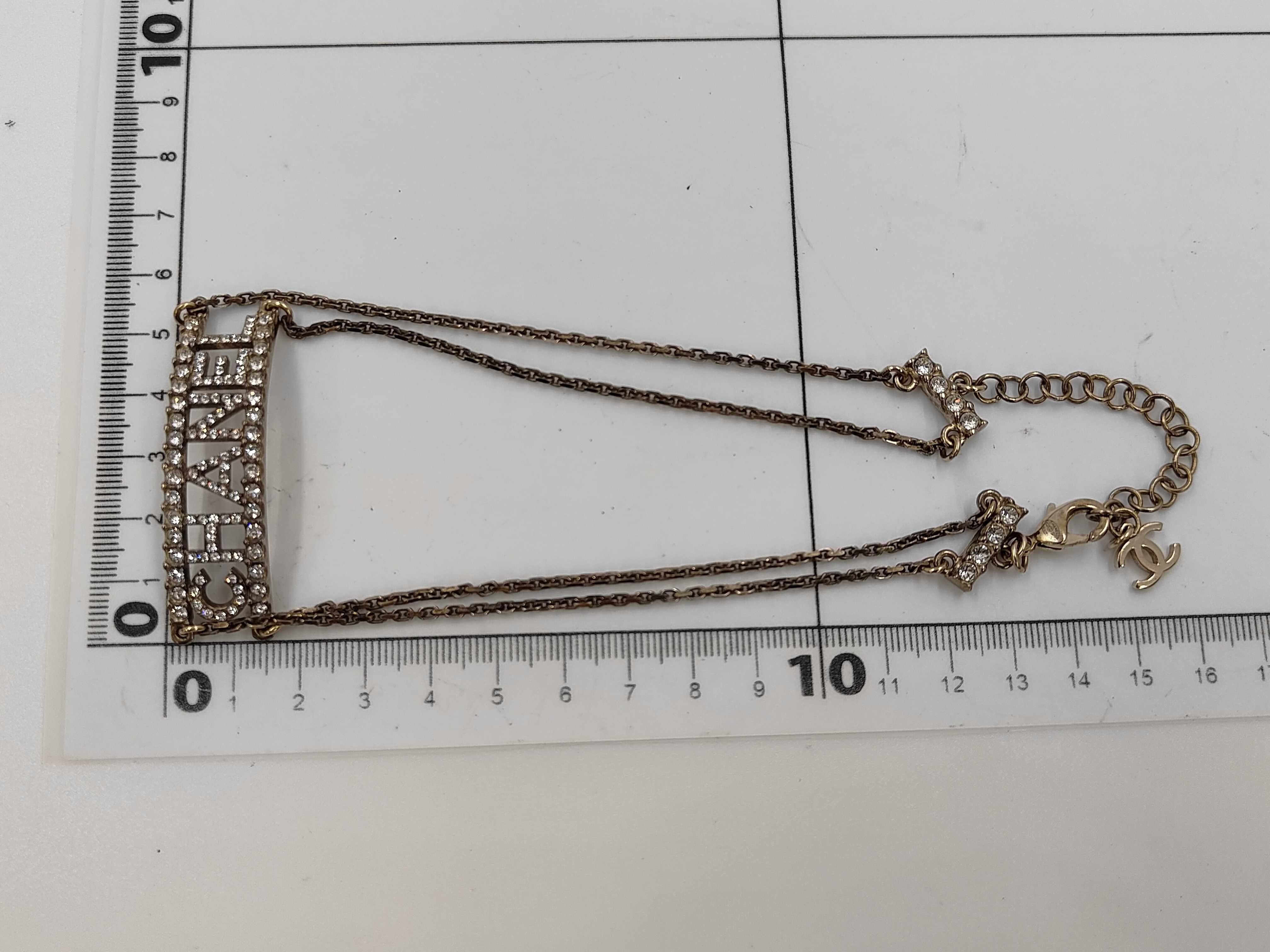Choker Logo Rhinestone GP Gold C22S Bag — view 9