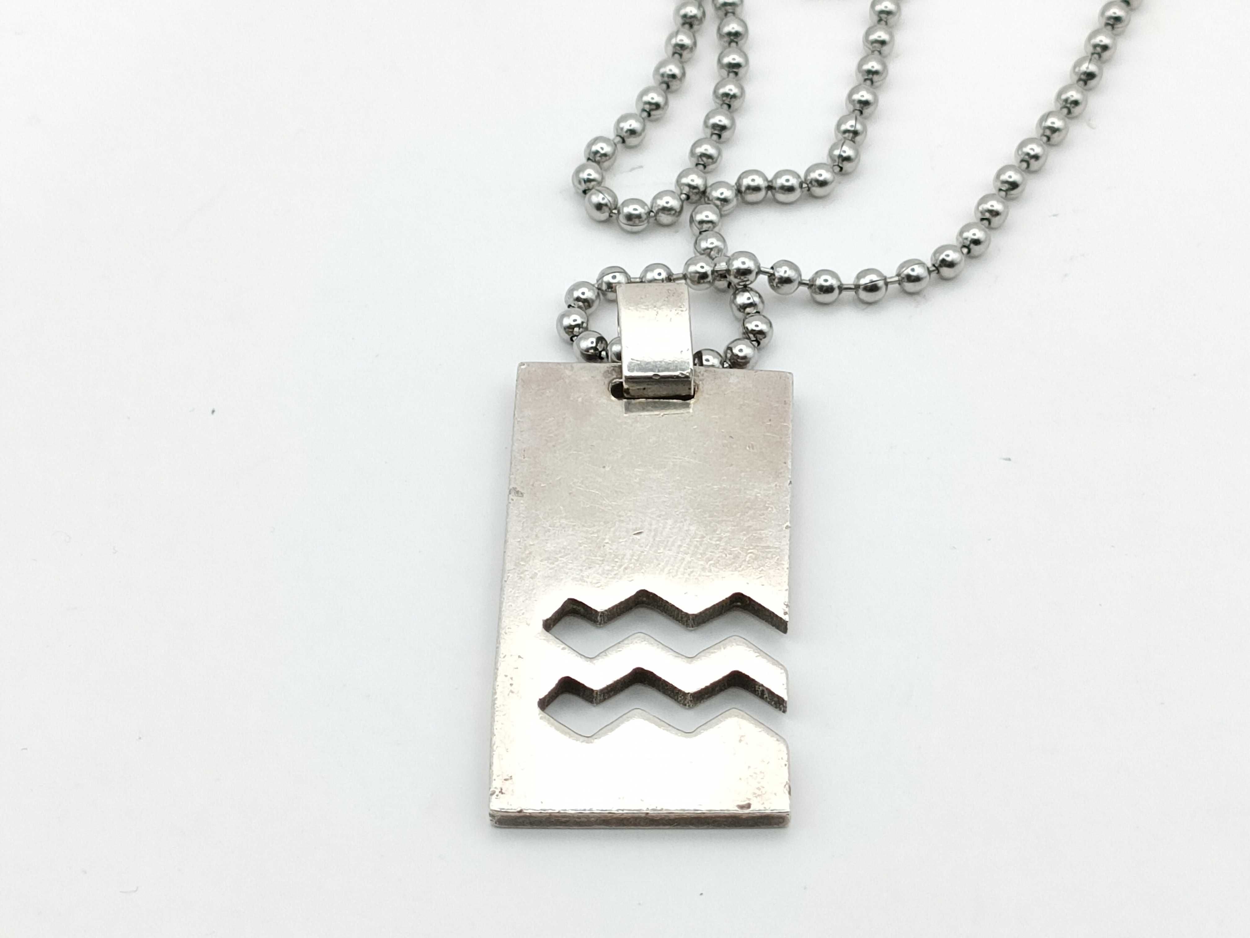 Aquarius Plate Necklace, SV925, 17.5g — view 2