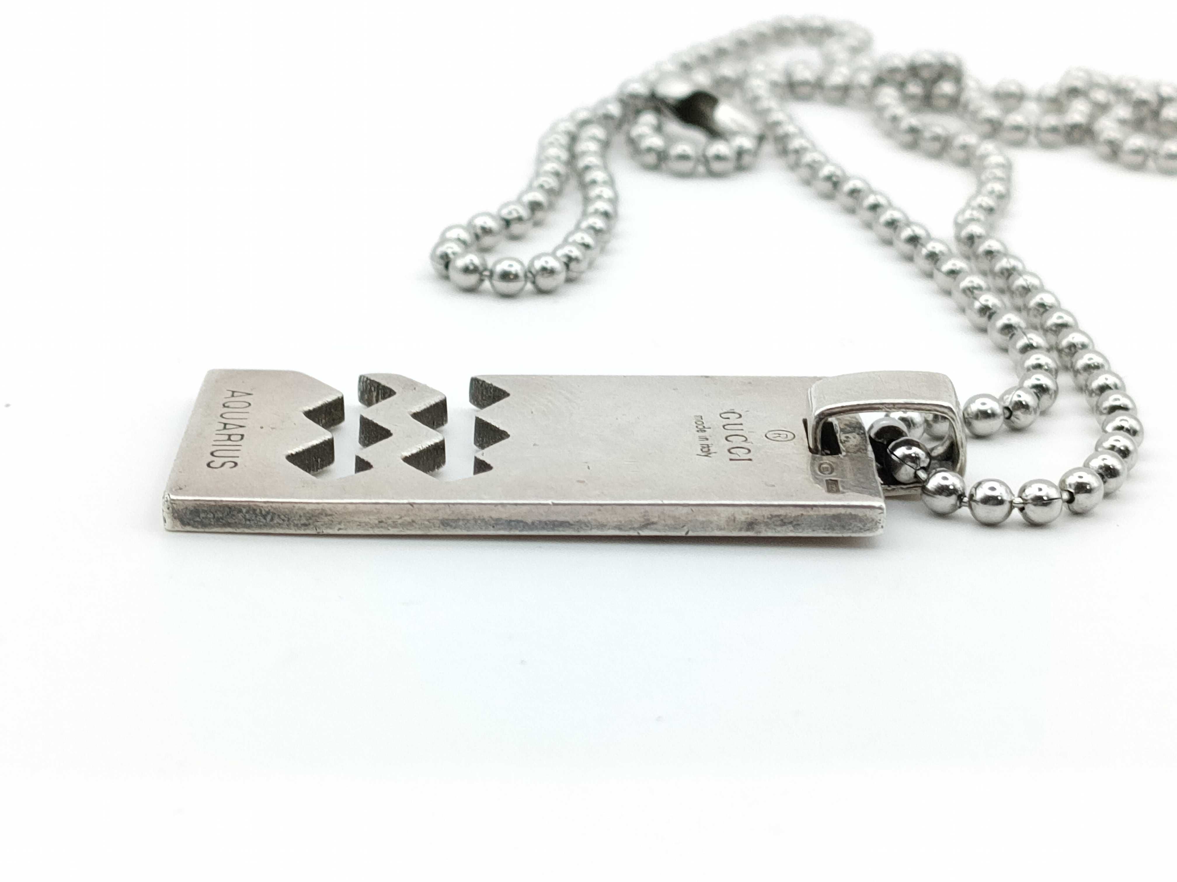 Aquarius Plate Necklace, SV925, 17.5g — view 3