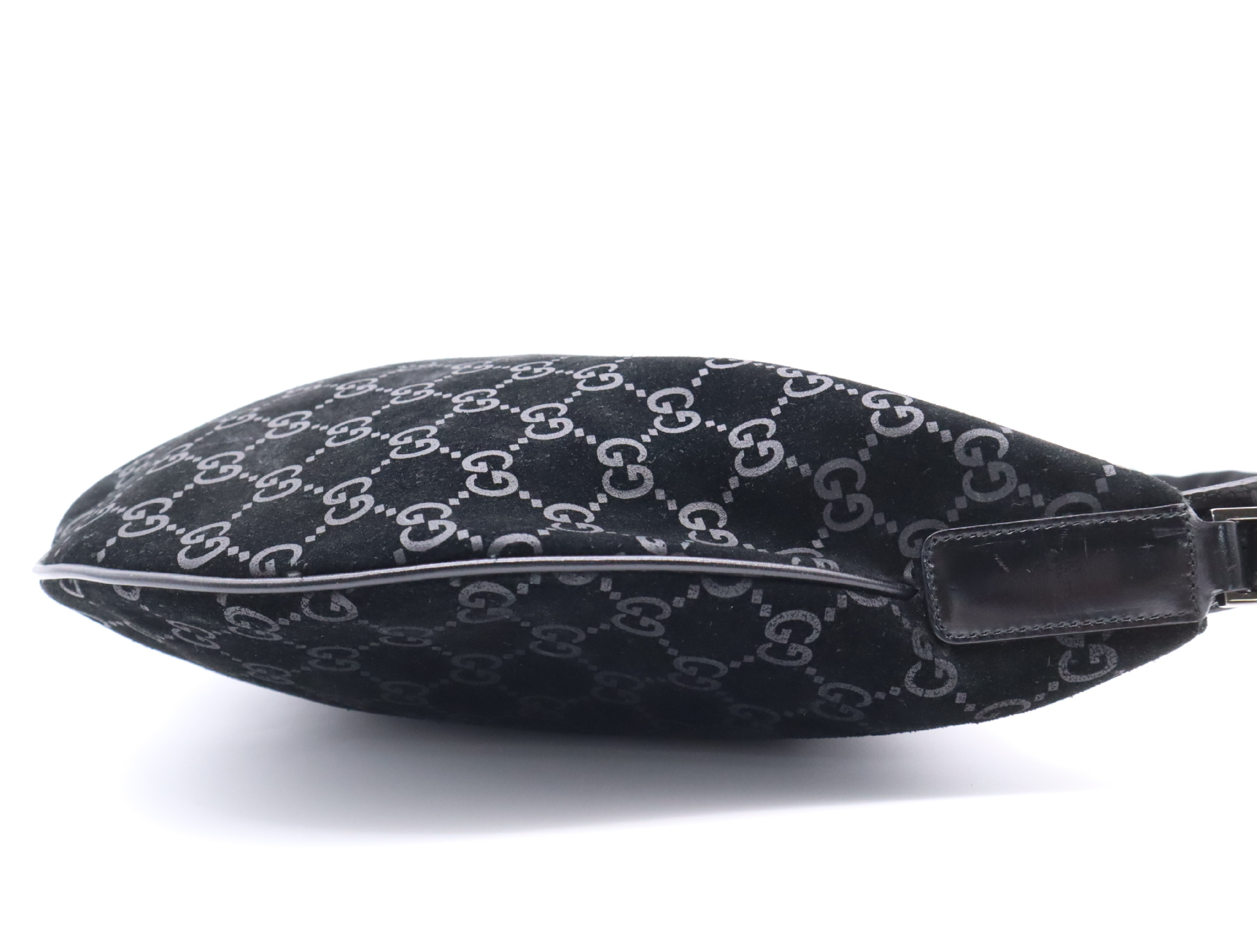 001・1206 GG Suede Black Shoulder Bag — view 5