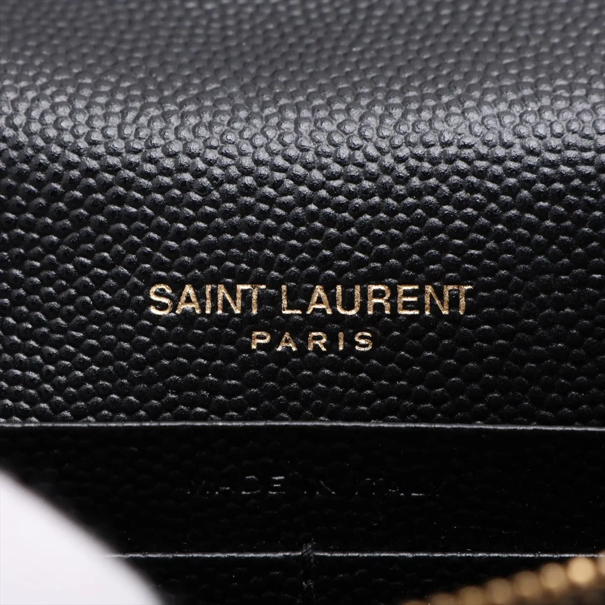 Cassandra Leather Chain Wallet, Black, 742920 — view 8