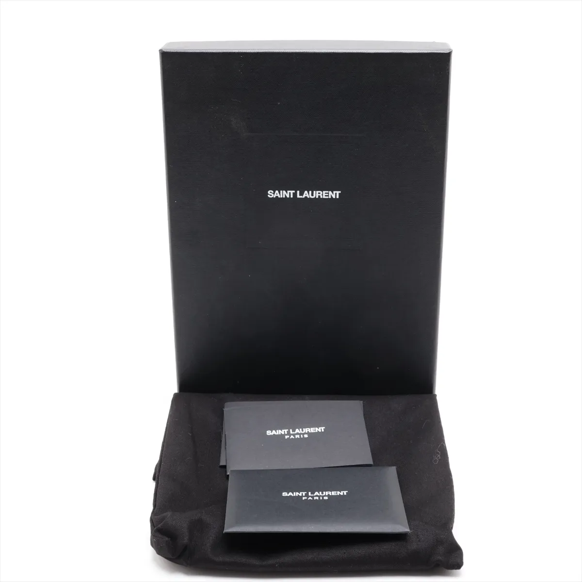Cassandra Leather Chain Wallet, Black, 742920 — view 9