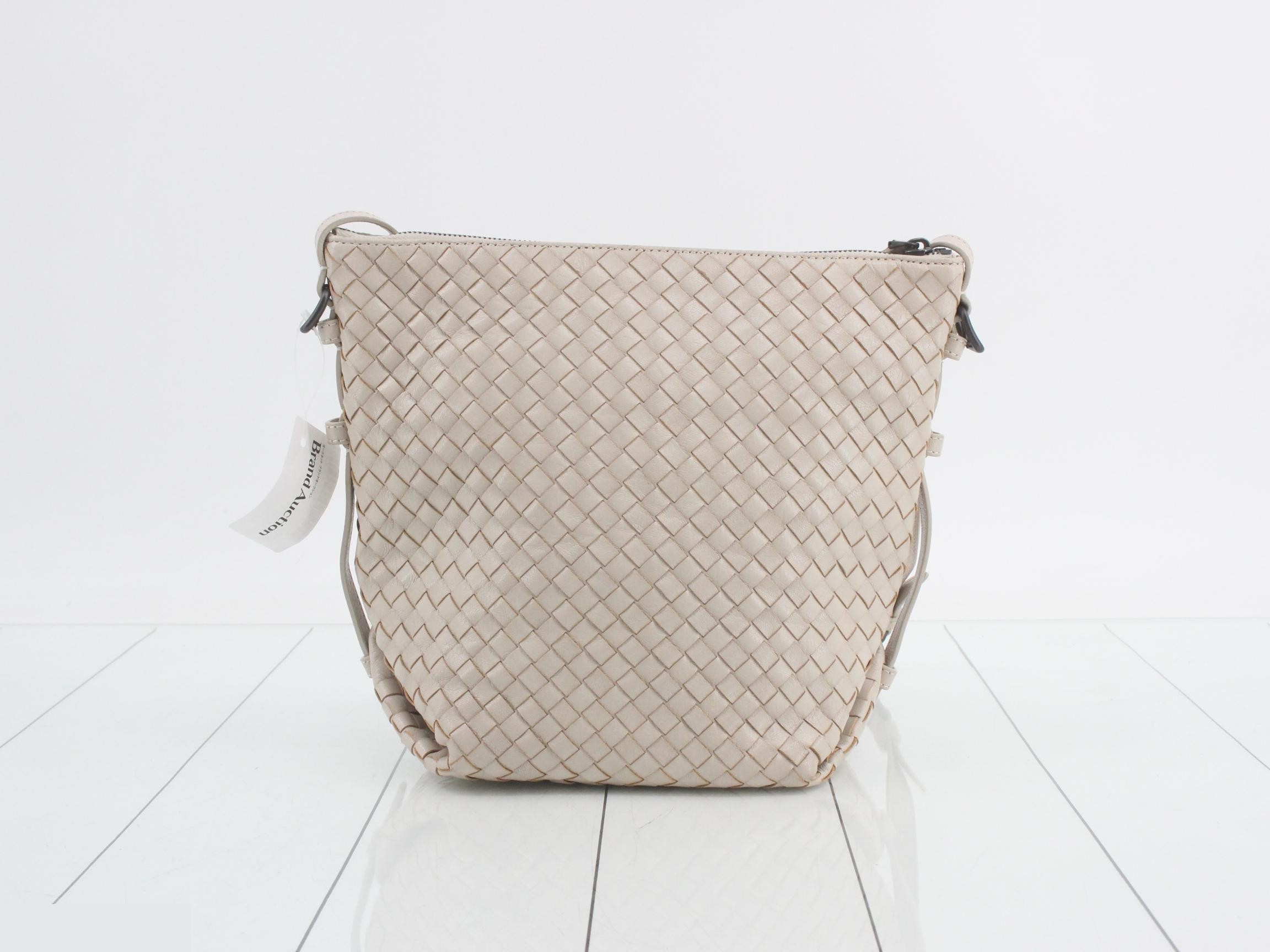 Shoulder bag, beige, leather — view 2