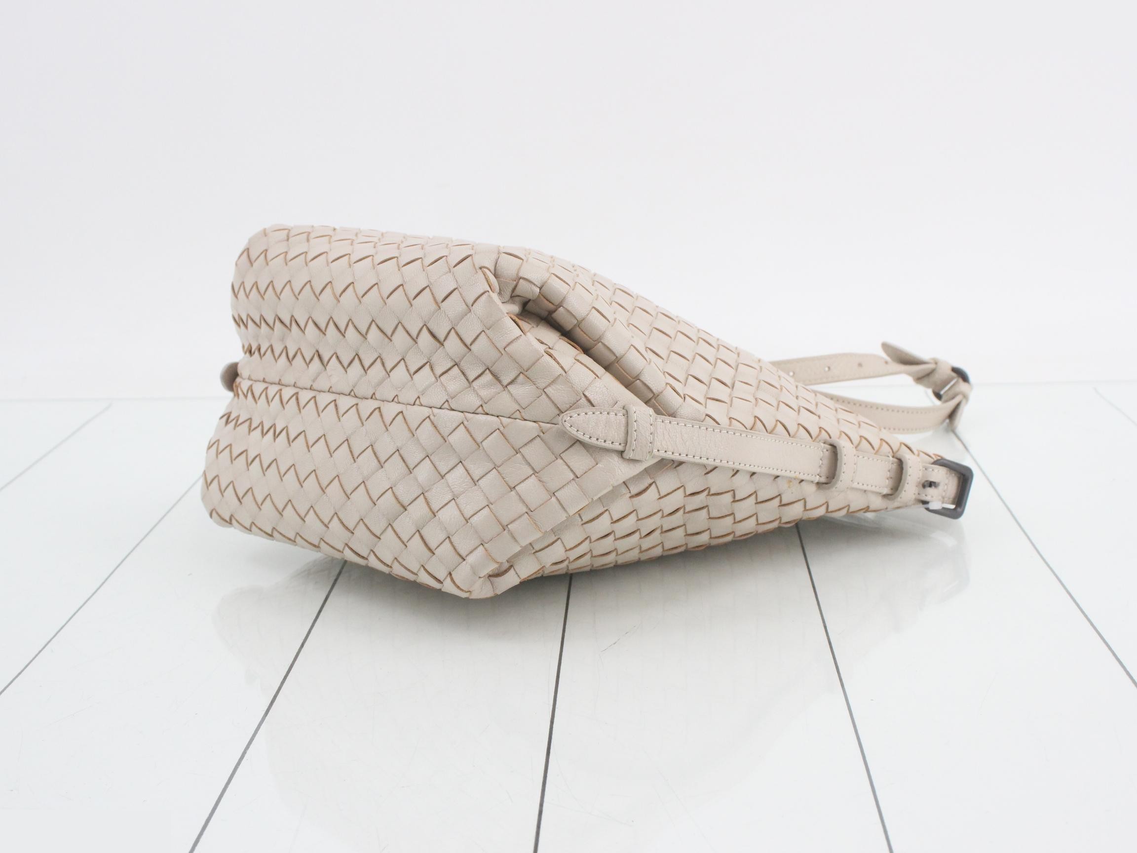 Shoulder bag, beige, leather — view 6