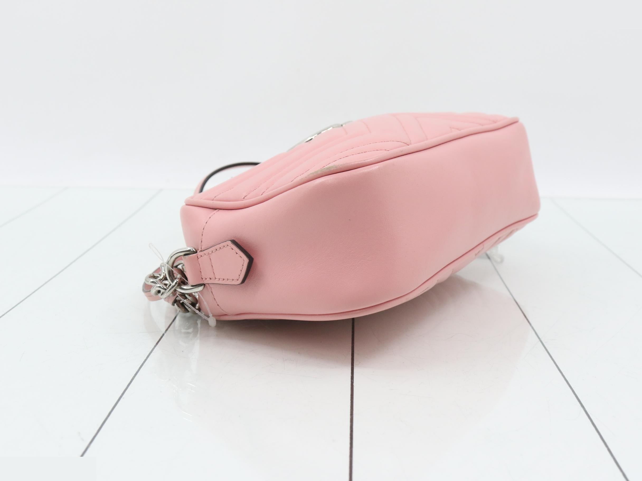 Marmont Quilted Shoulder Bag, Pink, 447632 — view 5