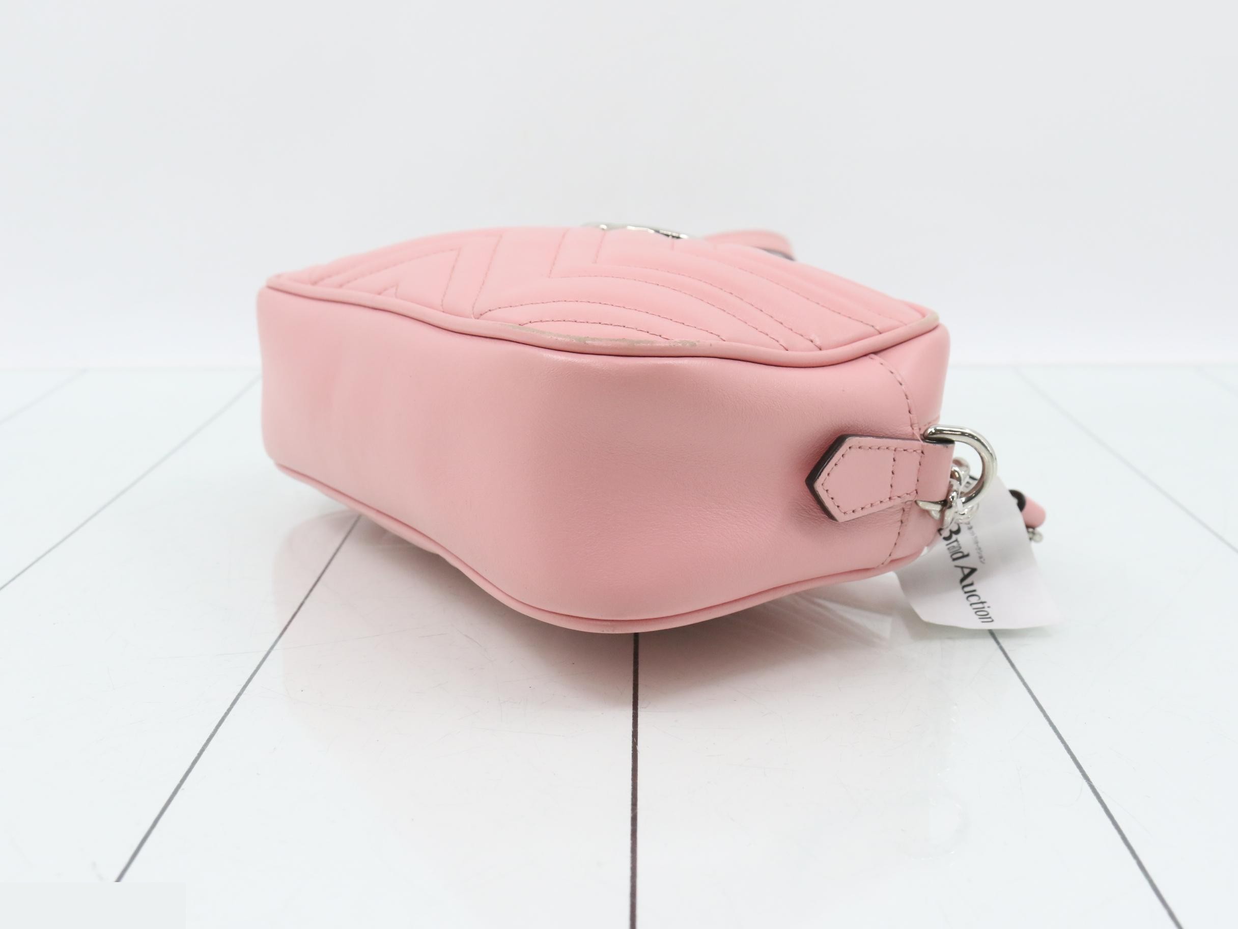 Marmont Quilted Shoulder Bag, Pink, 447632 — view 6