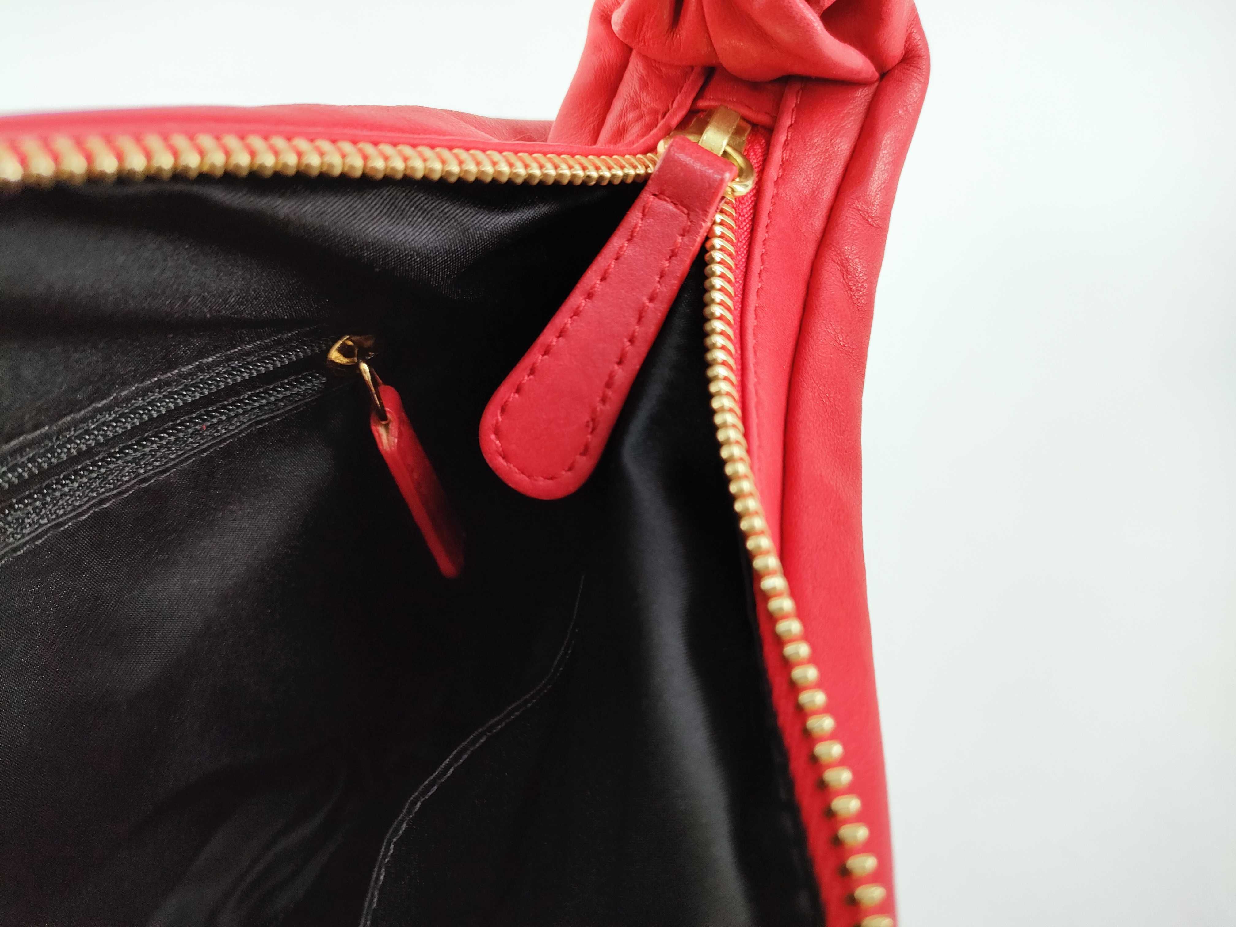 Galliano Era Gypsy Lambskin Frill Logo Charm Perforated Hobo One-Shoulder Bag with Guarantee Card and Dust Bag — view 9