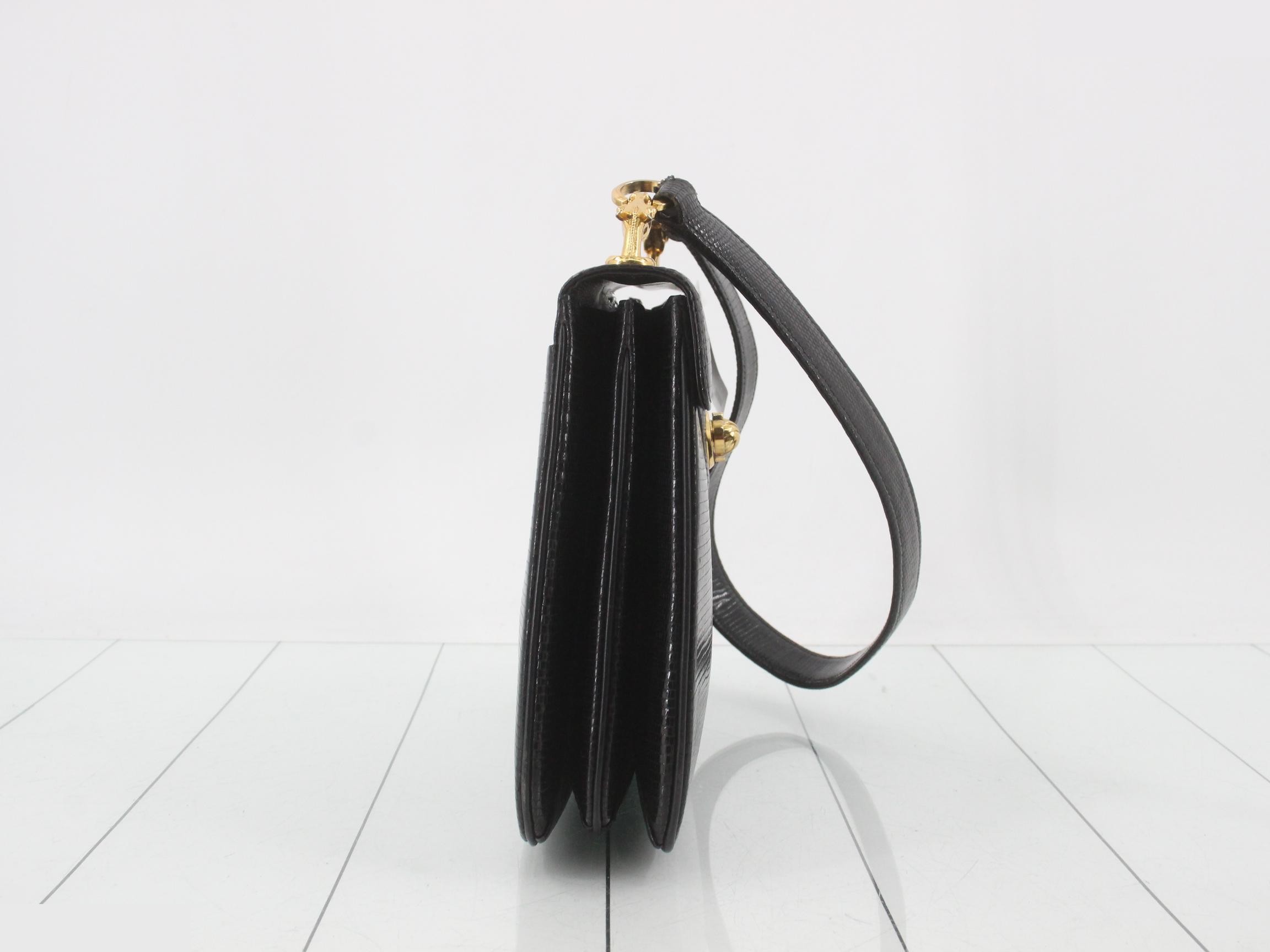 Lizard leather, Futaba hardware, black — view 4