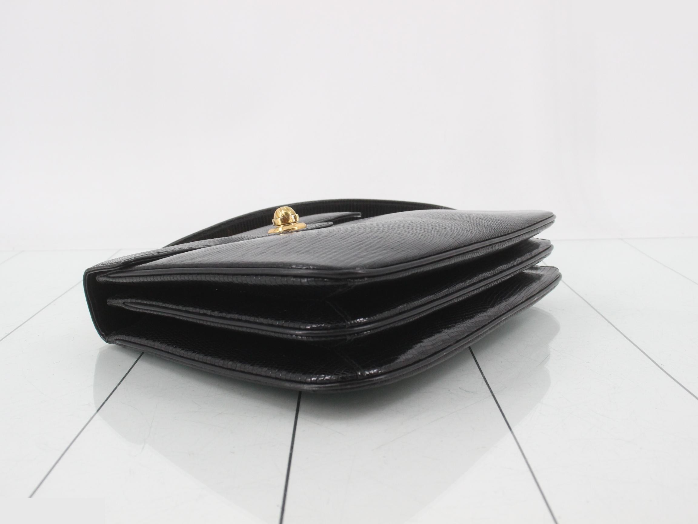 Lizard leather, Futaba hardware, black — view 5