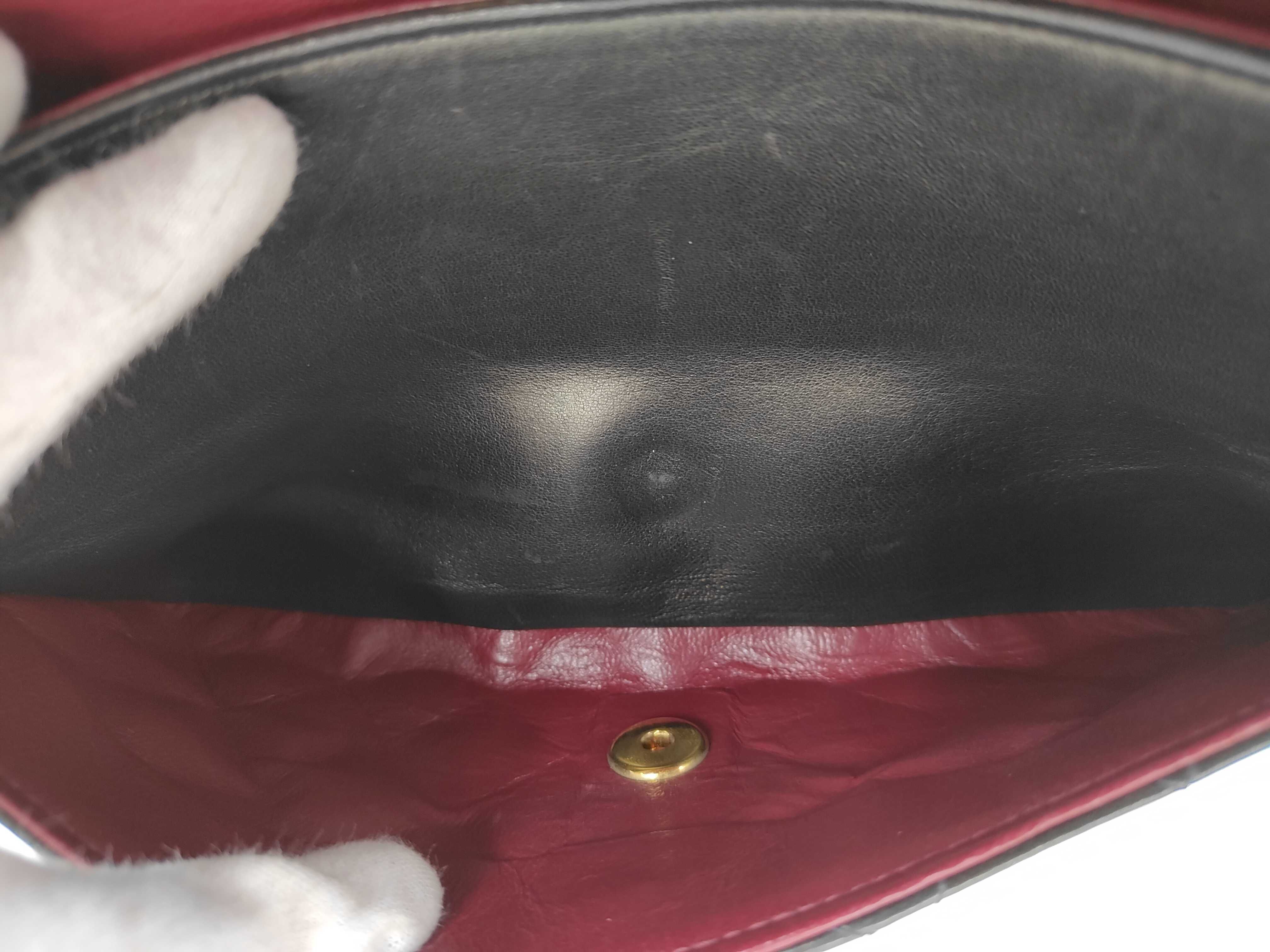 Matelassé Double Flap Black Shoulder Bag — view 11