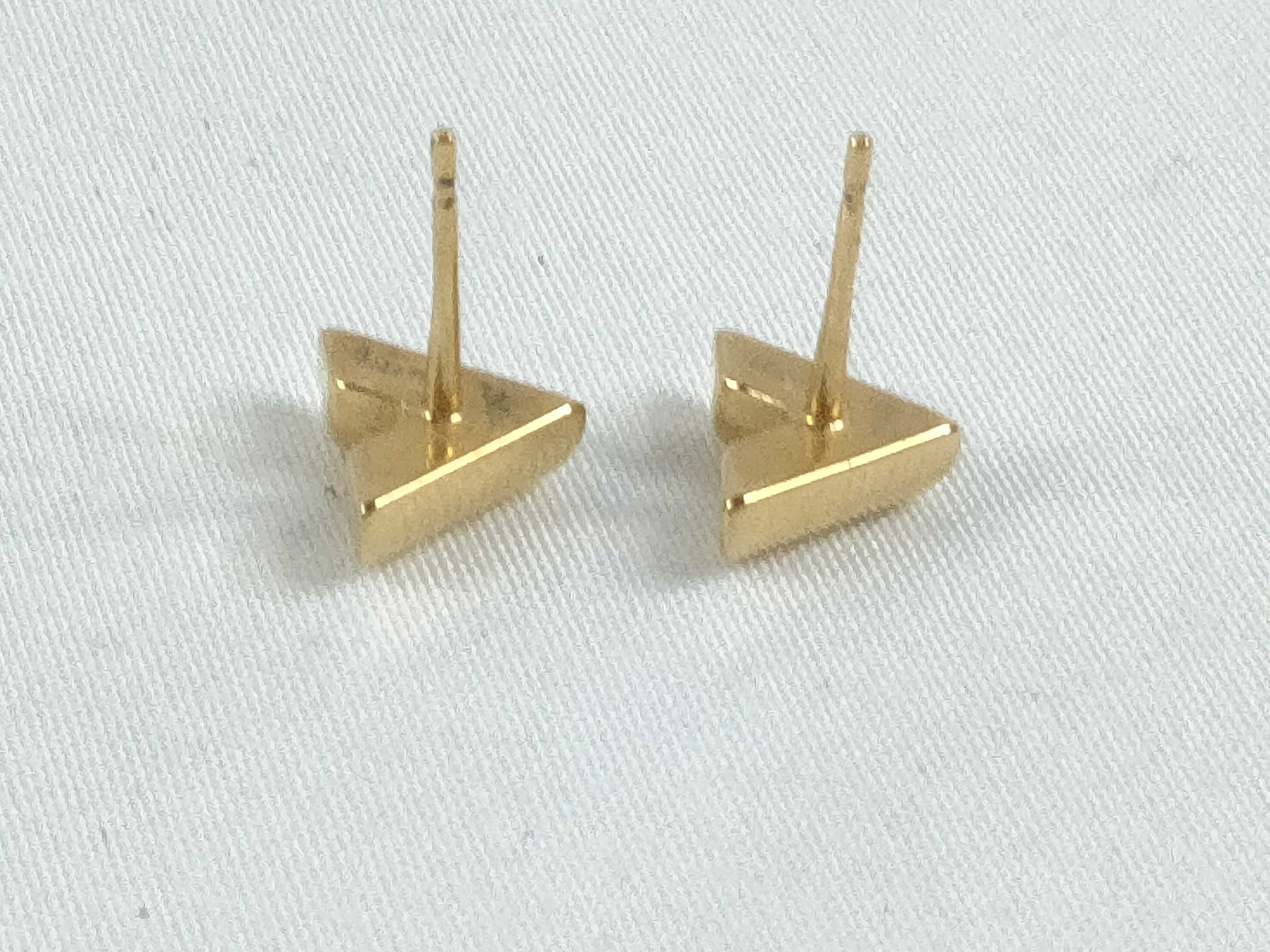 M68153 Brass Earrings - Essential V Earrings — view 5