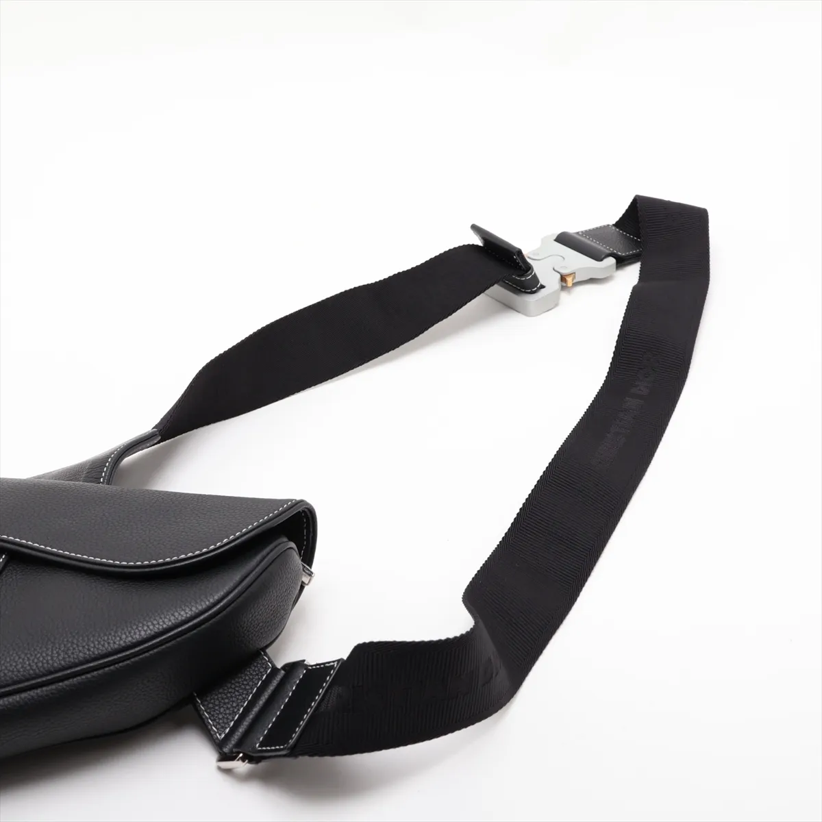 Saddle Bag Leather Body Bag Black — view 5