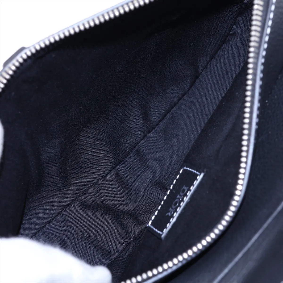 Saddle Bag Leather Body Bag Black — view 6