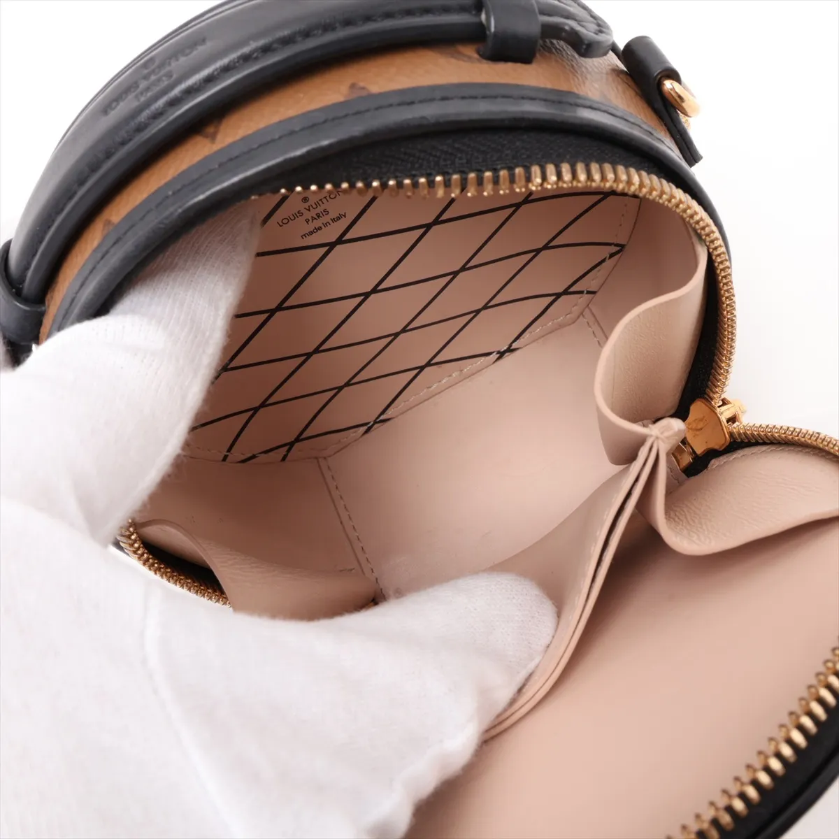 Monogram Reverse Mini Boite Chapeau M68276 Brown (RFID detected) — view 9