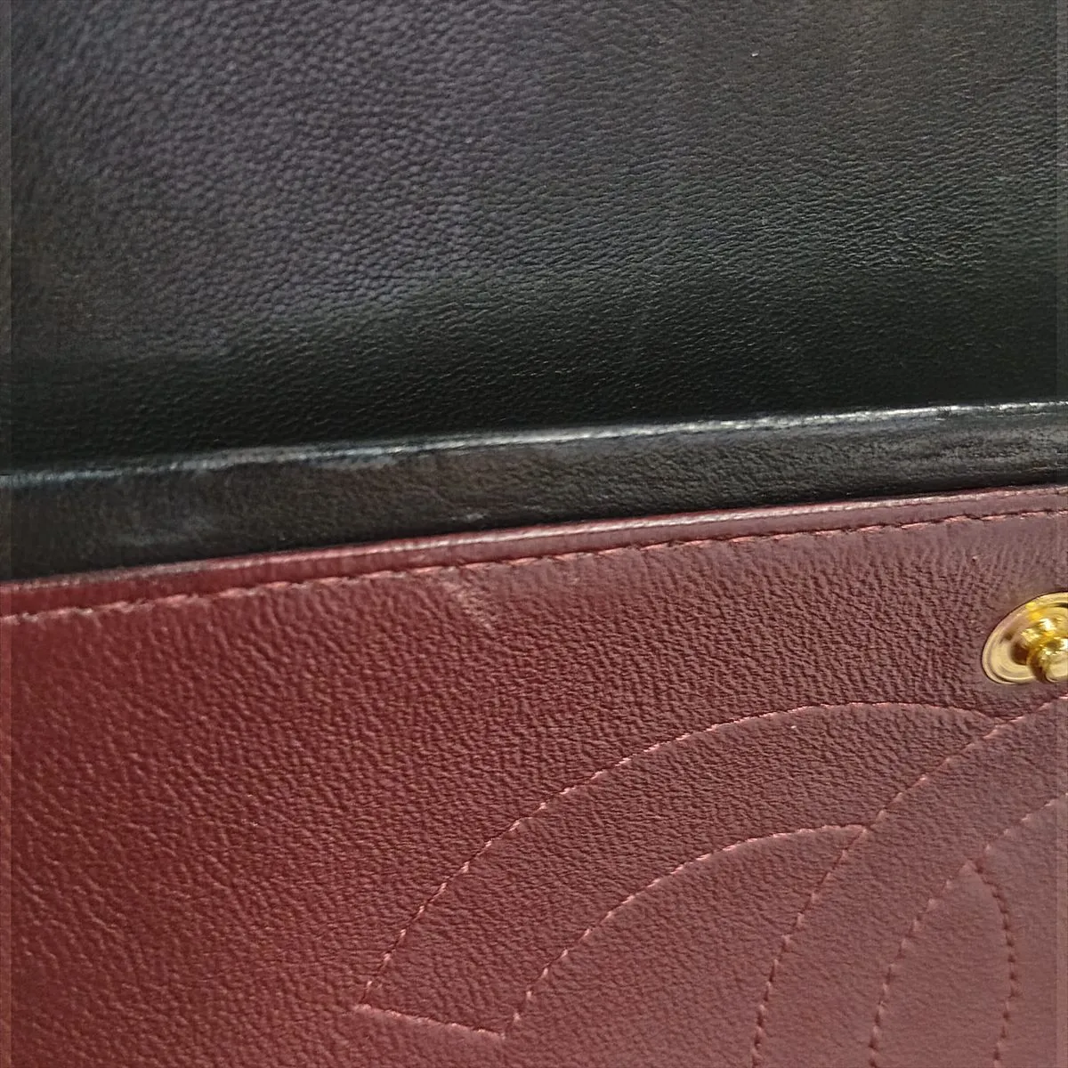 Large Matelassé 30 Lambskin Double Flap Double Chain Bag, Black with Gold Hardware, 19038749, Serial Number 19-series, A58600 — view 12