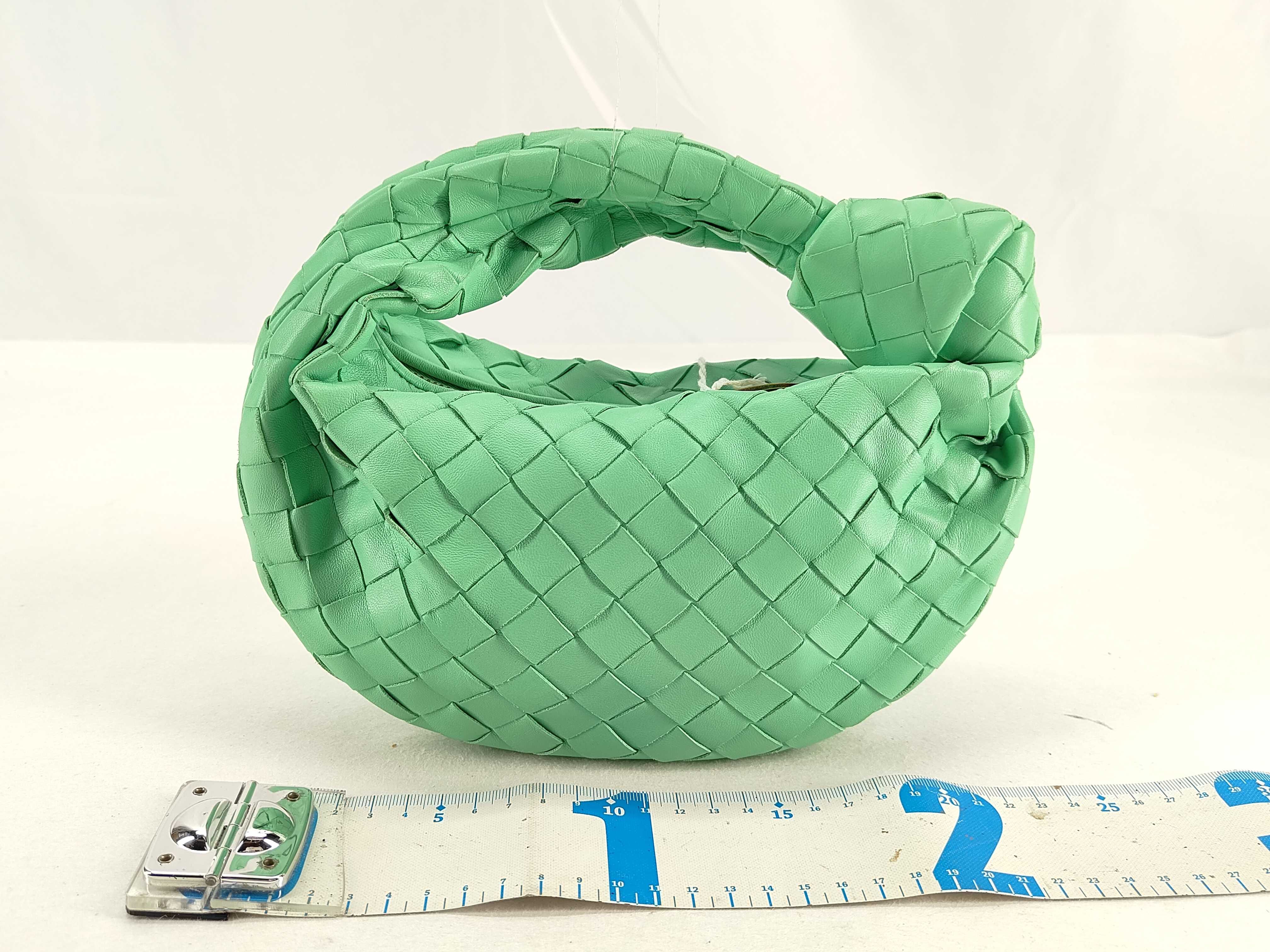 Intrecciato DU- Jodie Leather Handbag Green — view 2