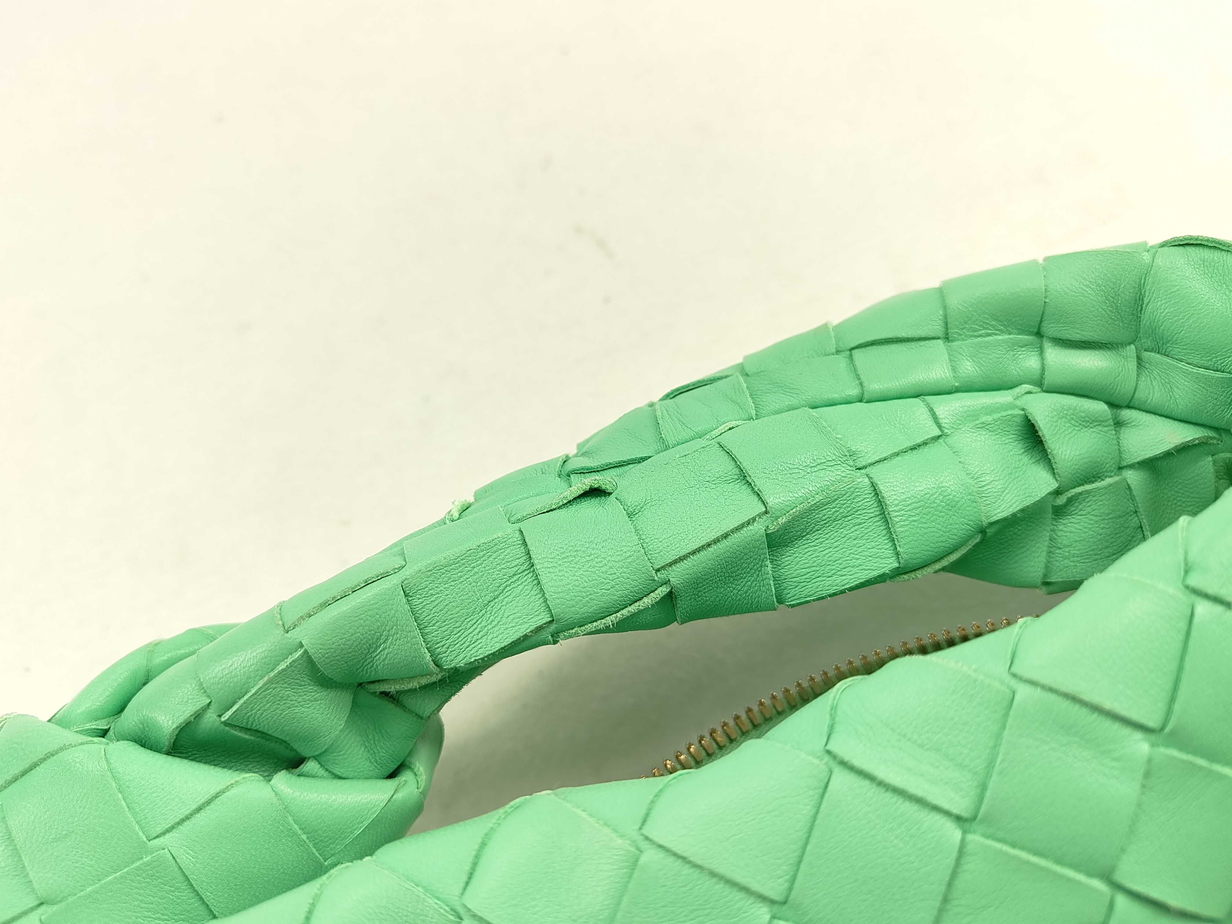 Intrecciato DU- Jodie Leather Handbag Green — view 14