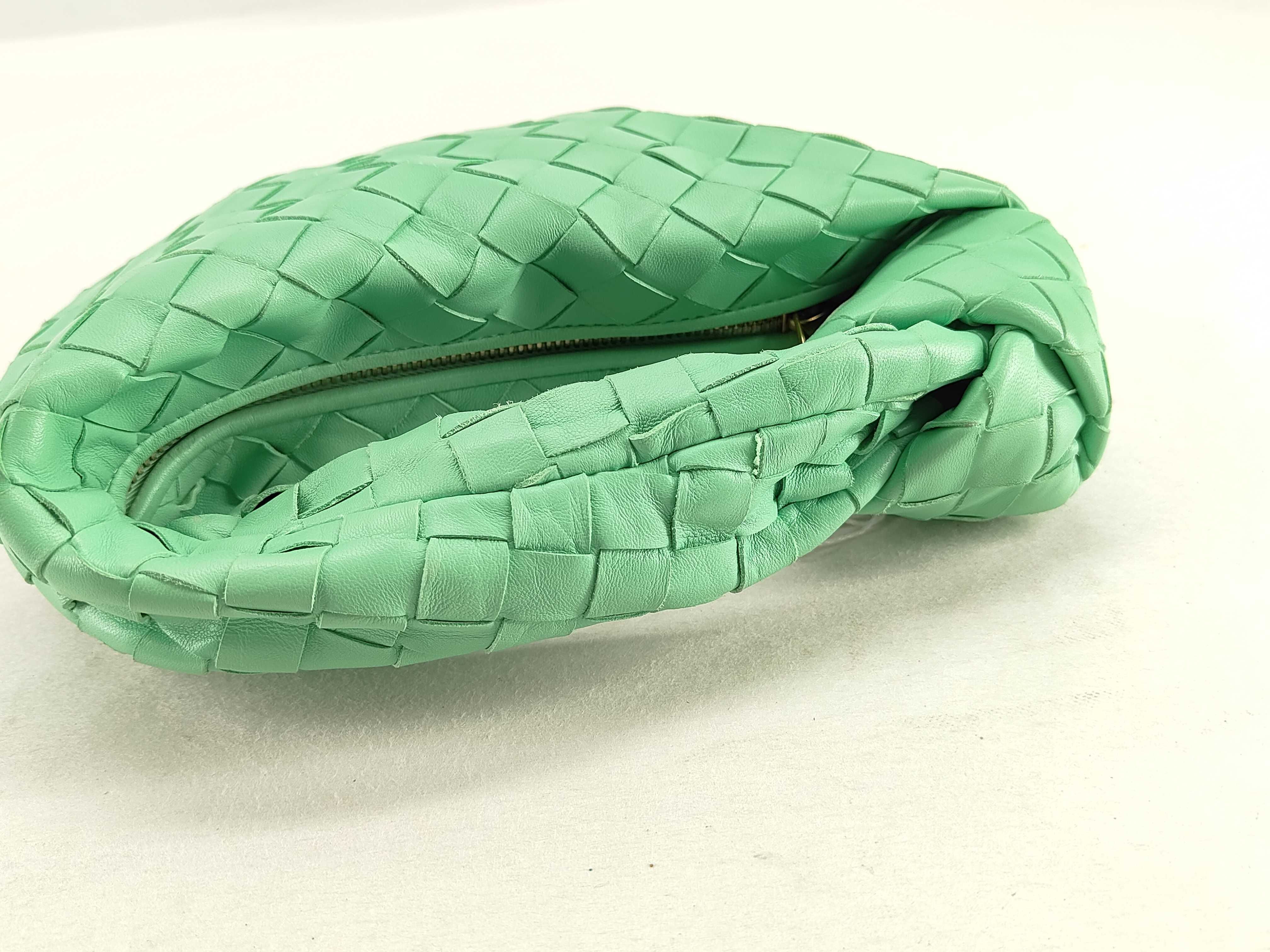 Intrecciato DU- Jodie Leather Handbag Green — view 4