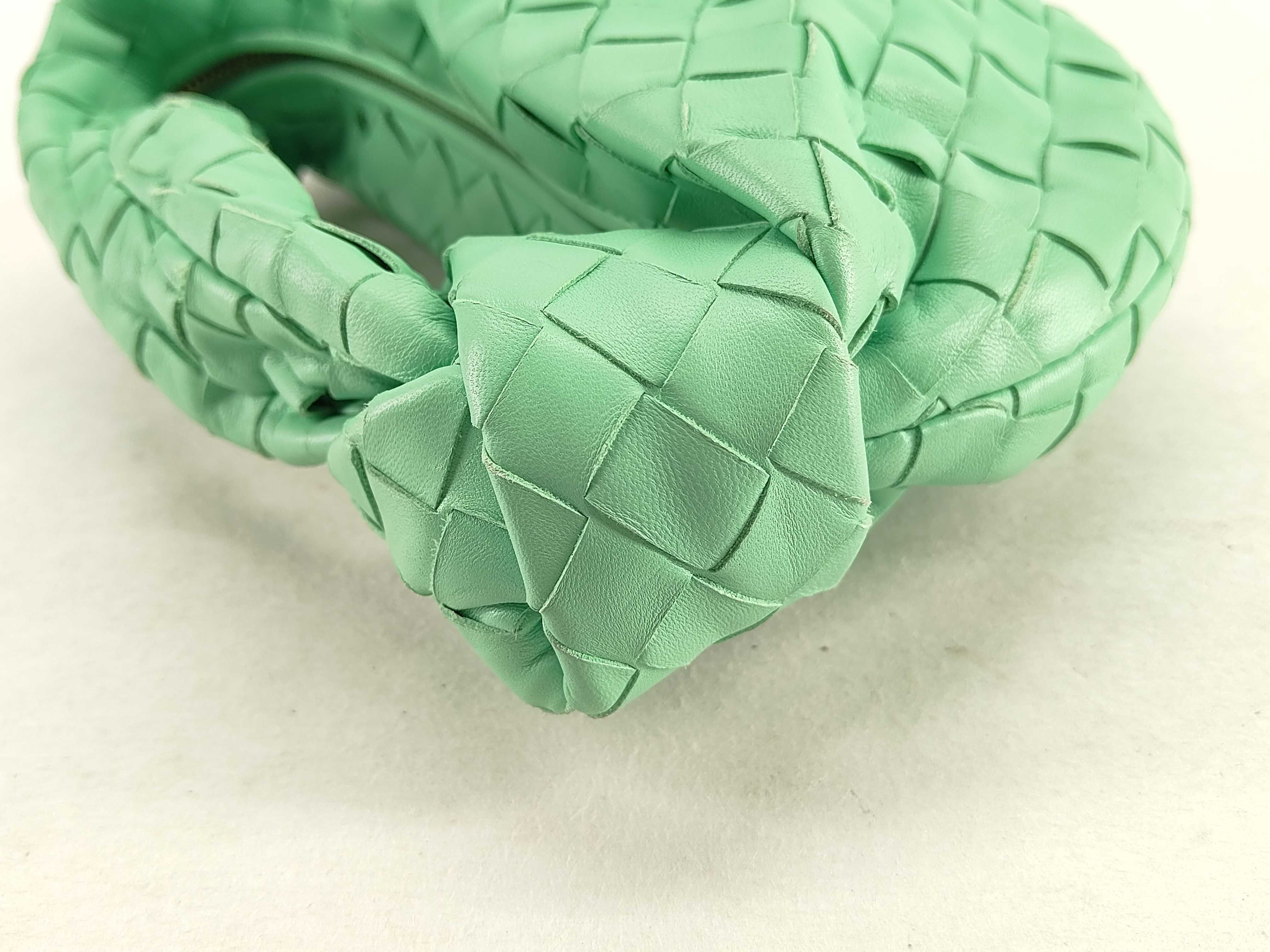 Intrecciato DU- Jodie Leather Handbag Green — view 5