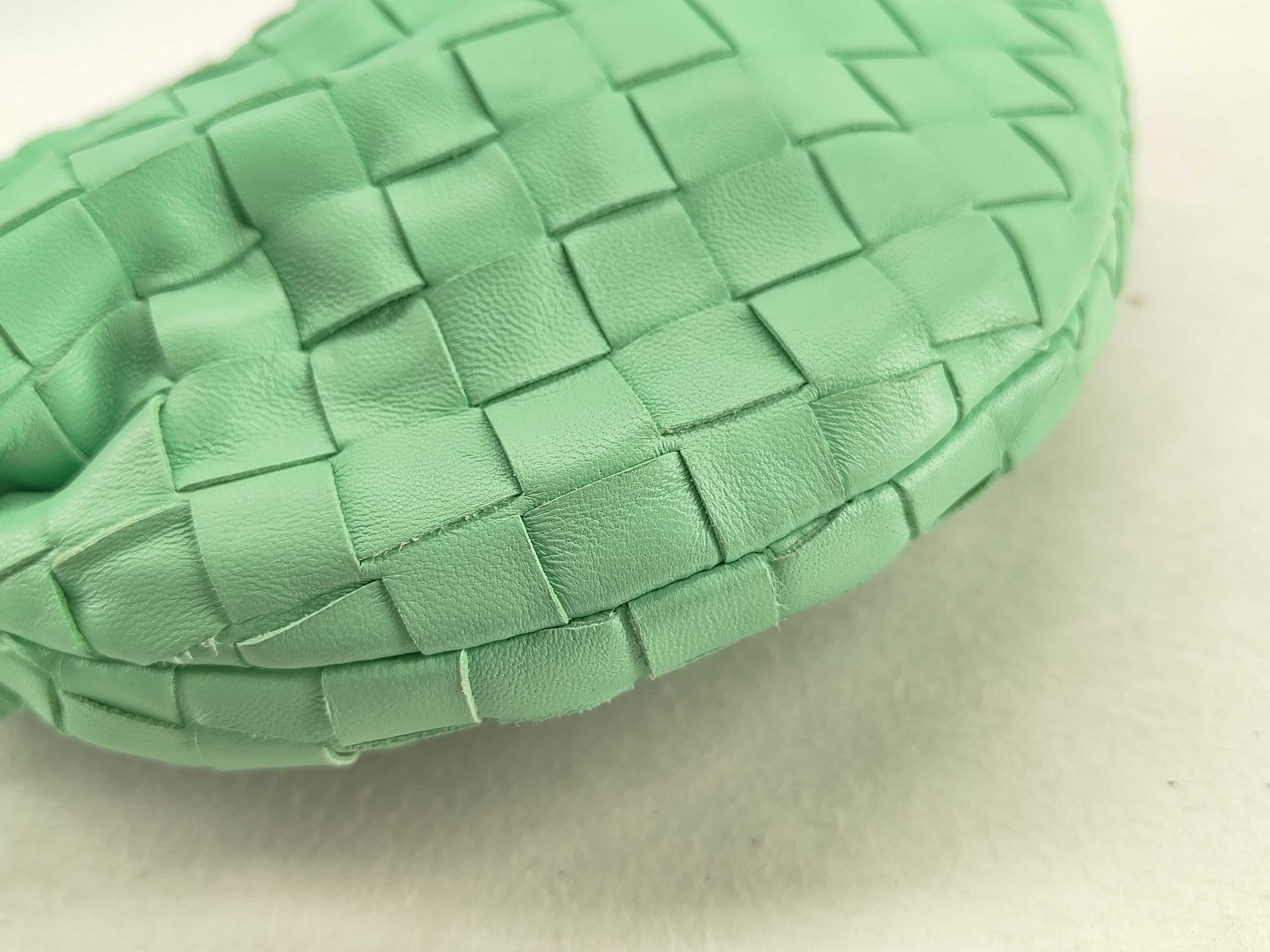 Intrecciato DU- Jodie Leather Handbag Green — view 6
