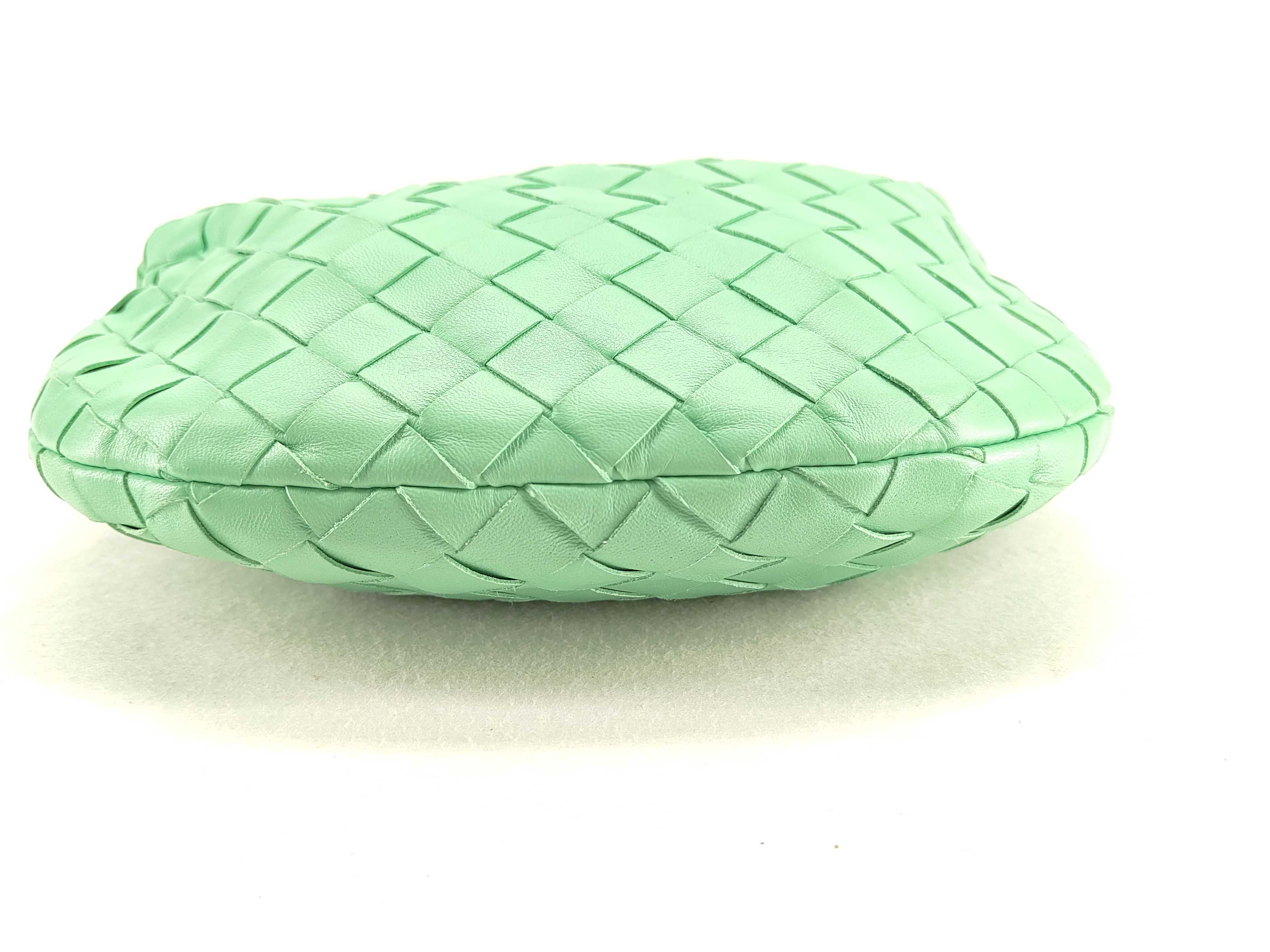 Intrecciato DU- Jodie Leather Handbag Green — view 7