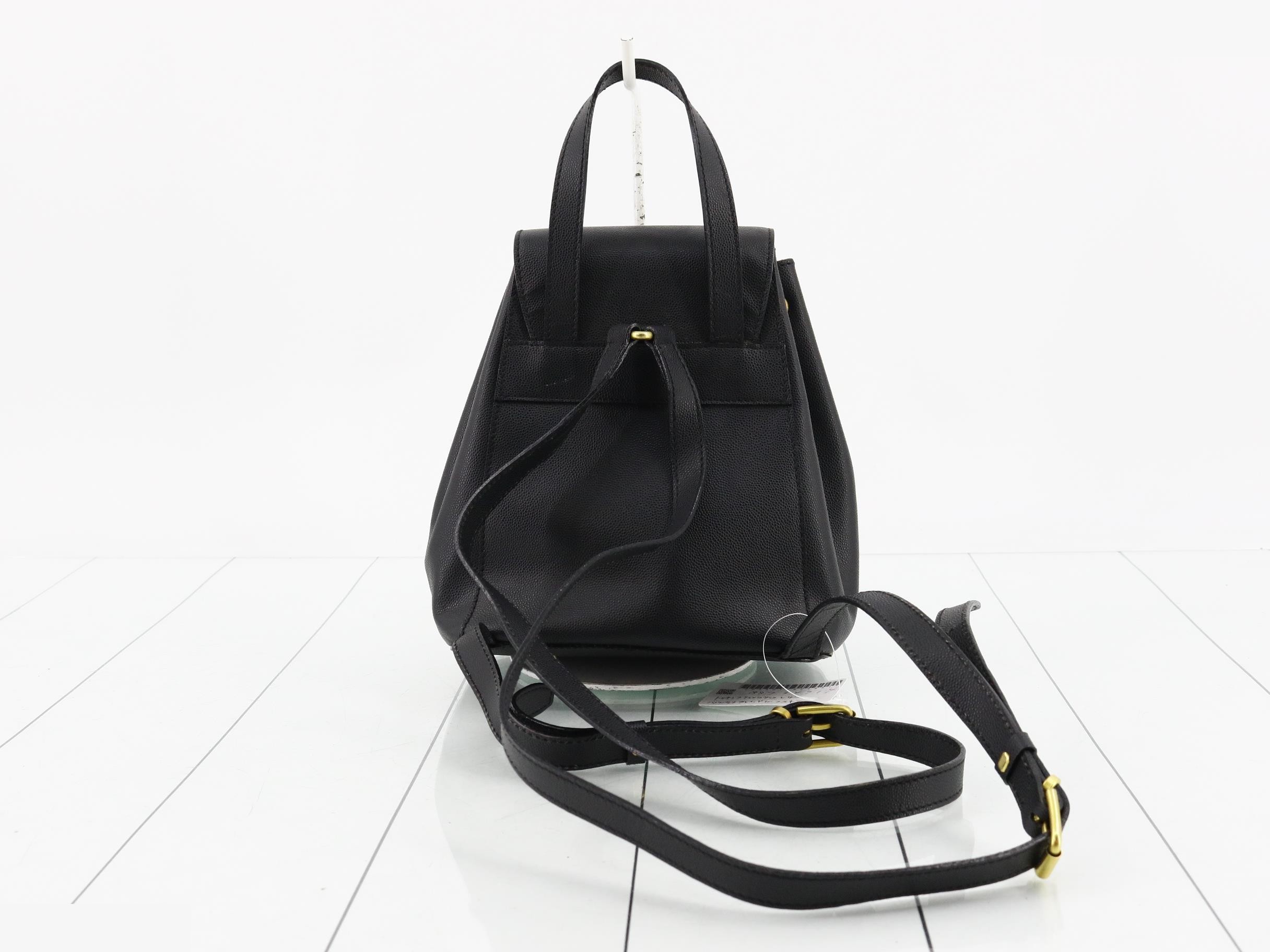 Triomphe Leather Backpack, Grained Calfskin — view 2