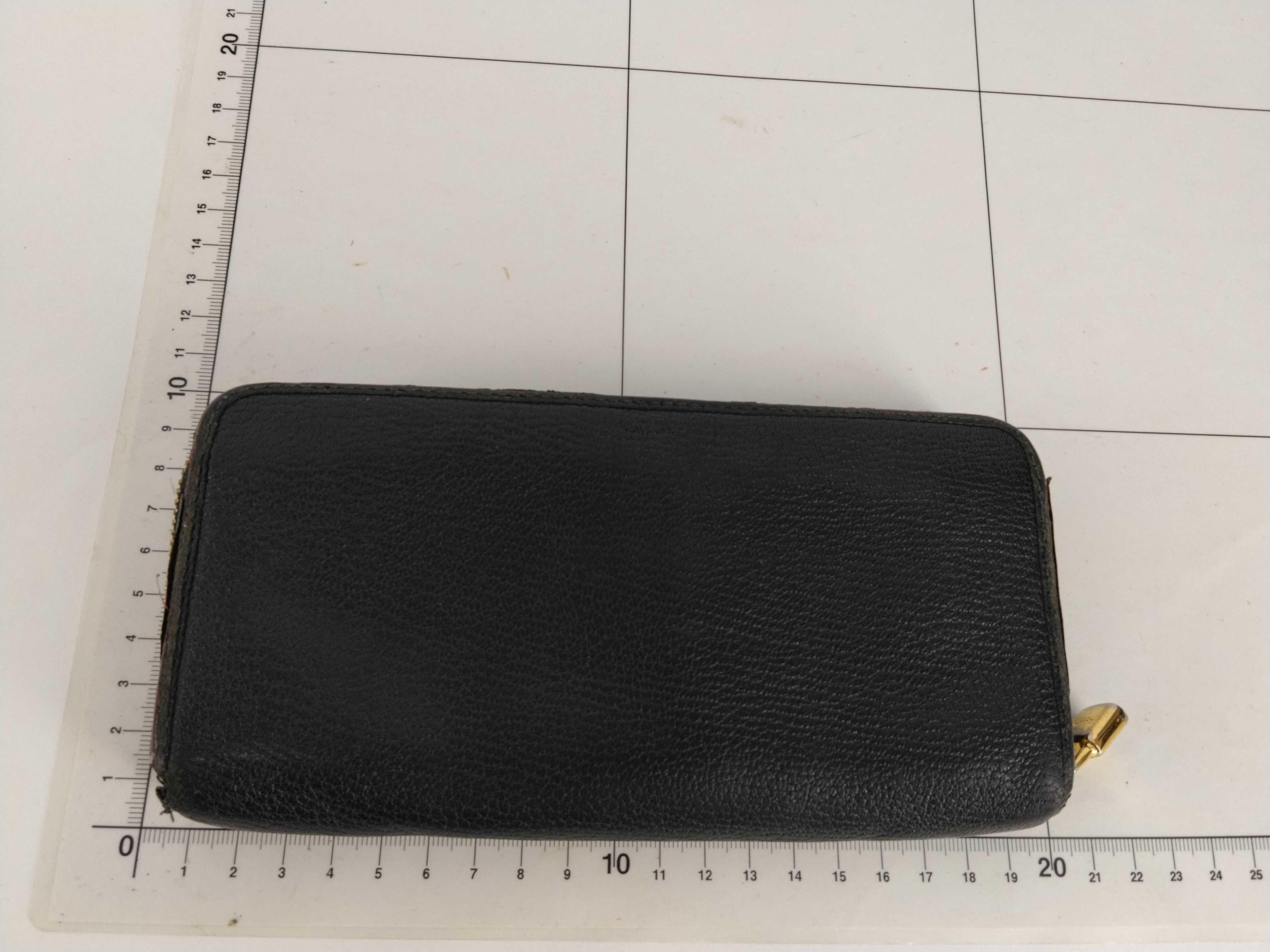 Anagram Leather Round Zip Long Wallet — view 2