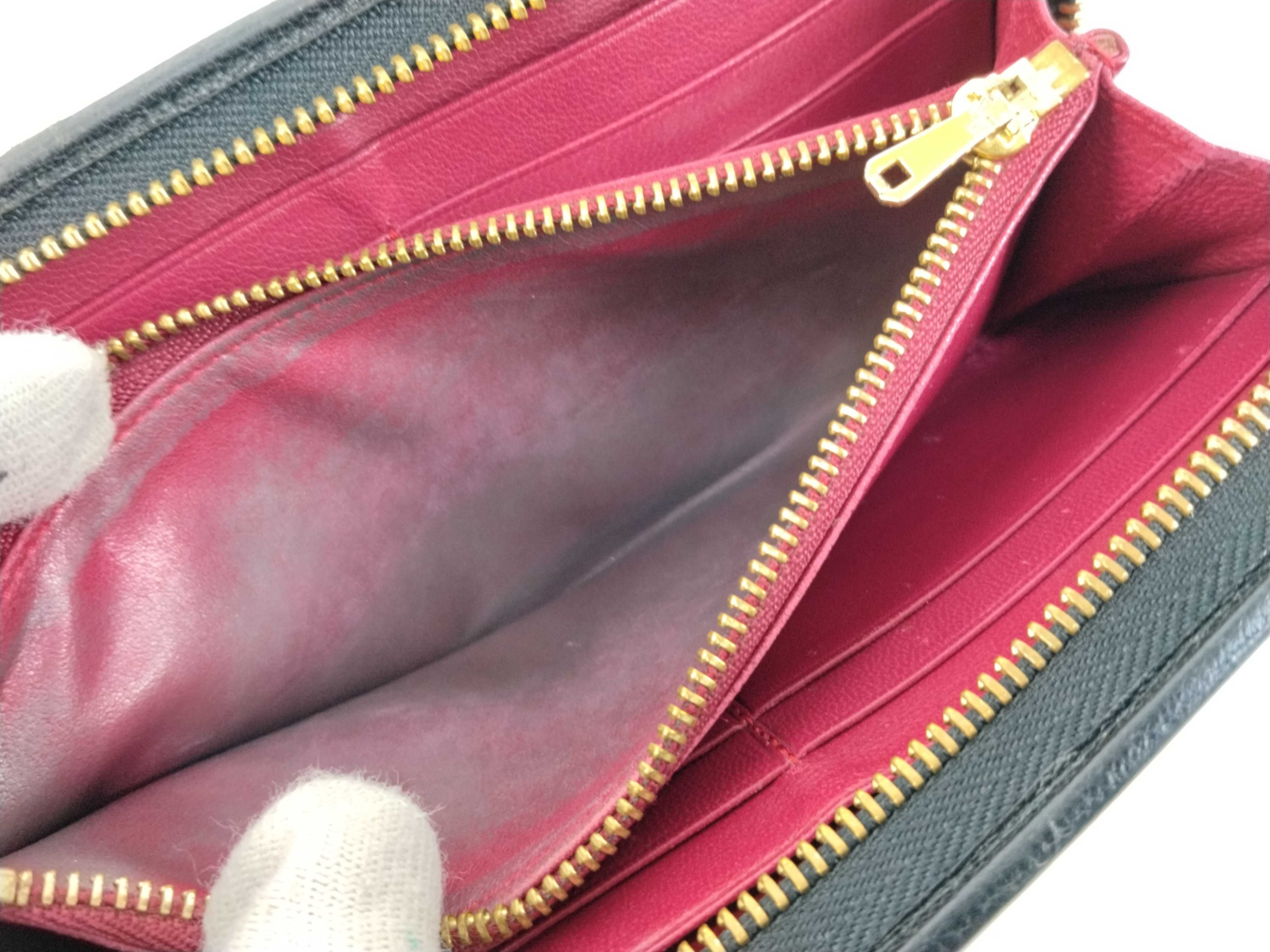 Anagram Leather Round Zip Long Wallet — view 10