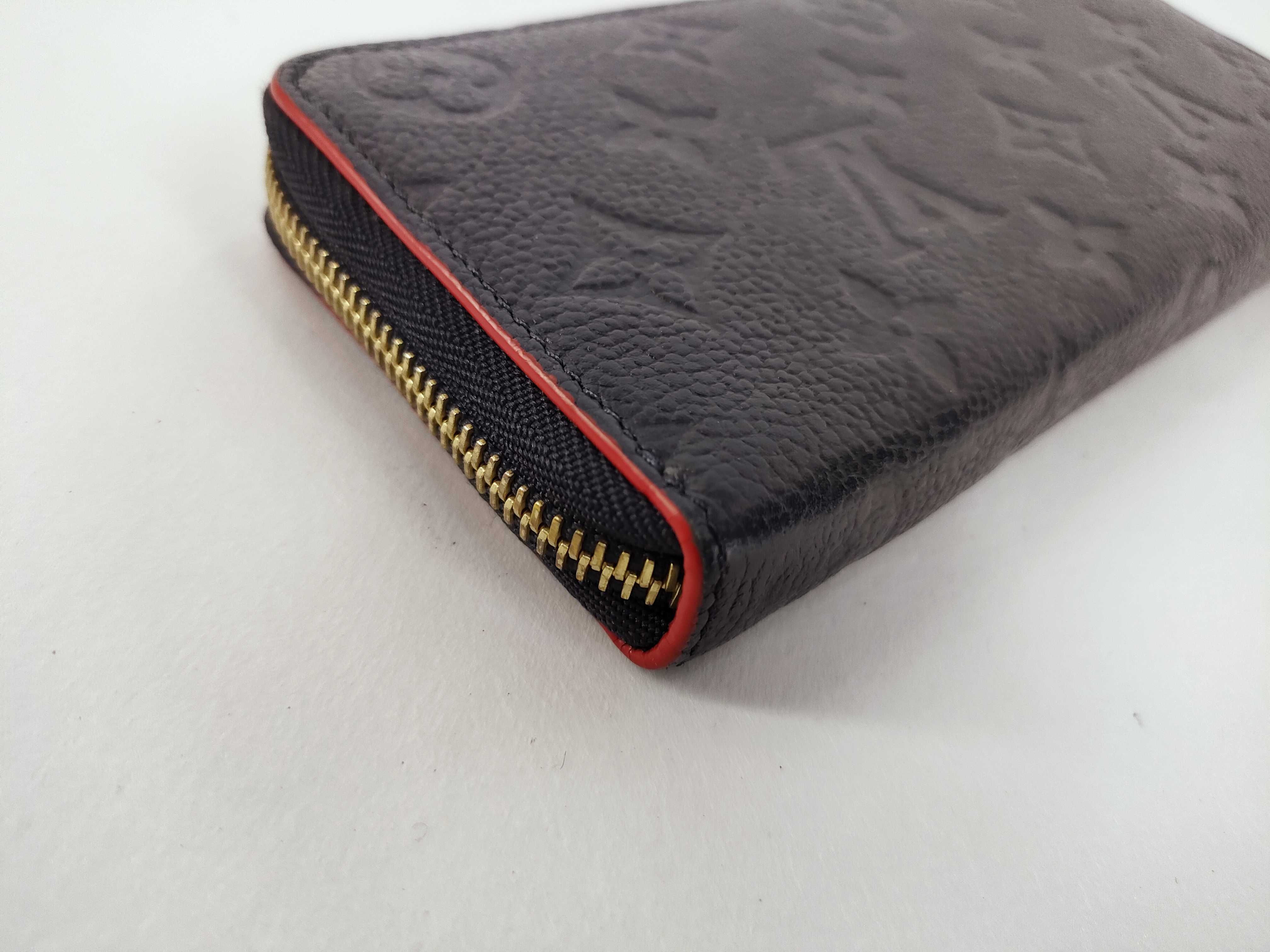 Monogram Empreinte LV Empreinte Portefeuille Clemence Marine Rouge M69415 RFID Wallet — view 3