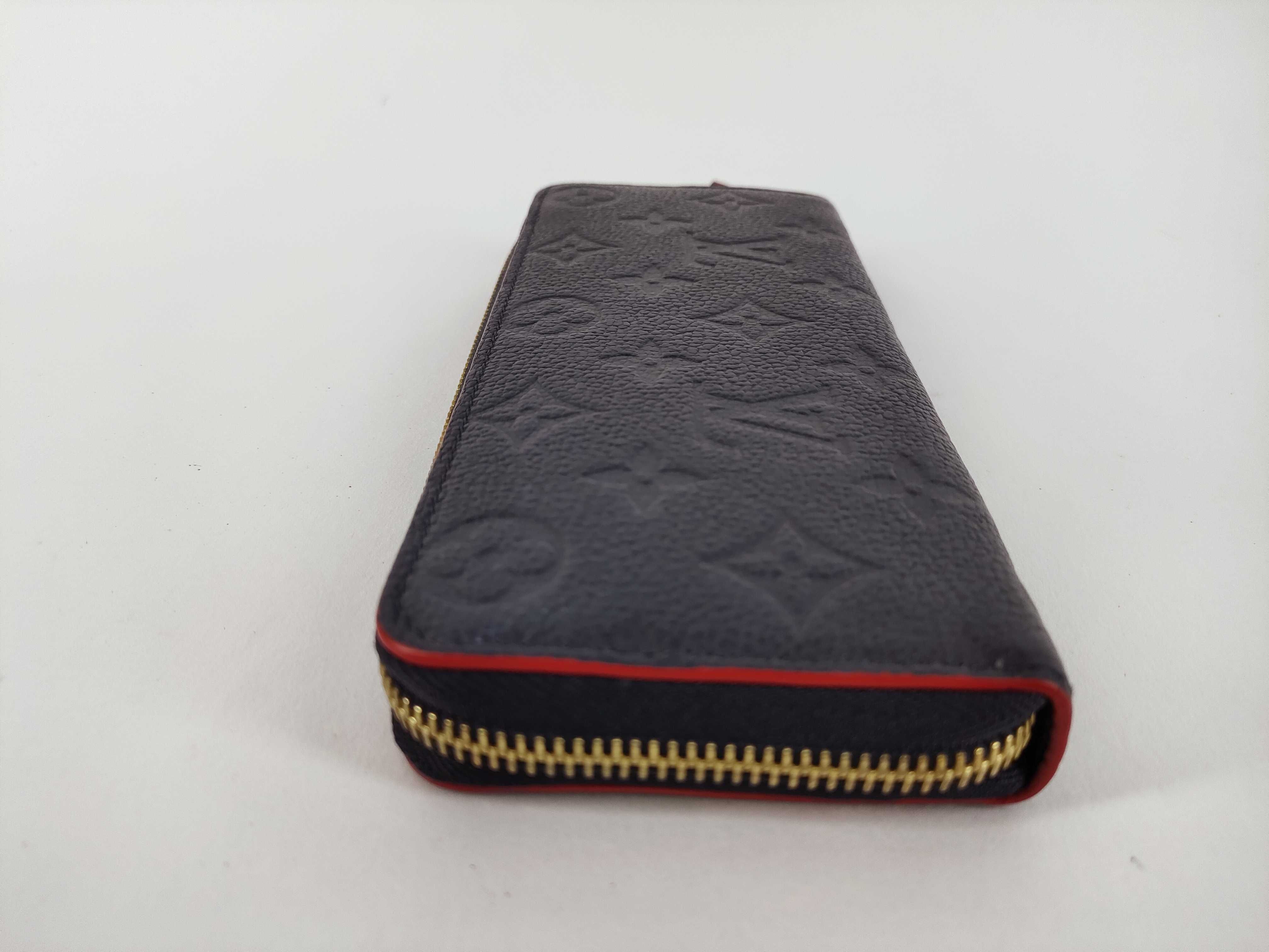 Monogram Empreinte LV Empreinte Portefeuille Clemence Marine Rouge M69415 RFID Wallet — view 4