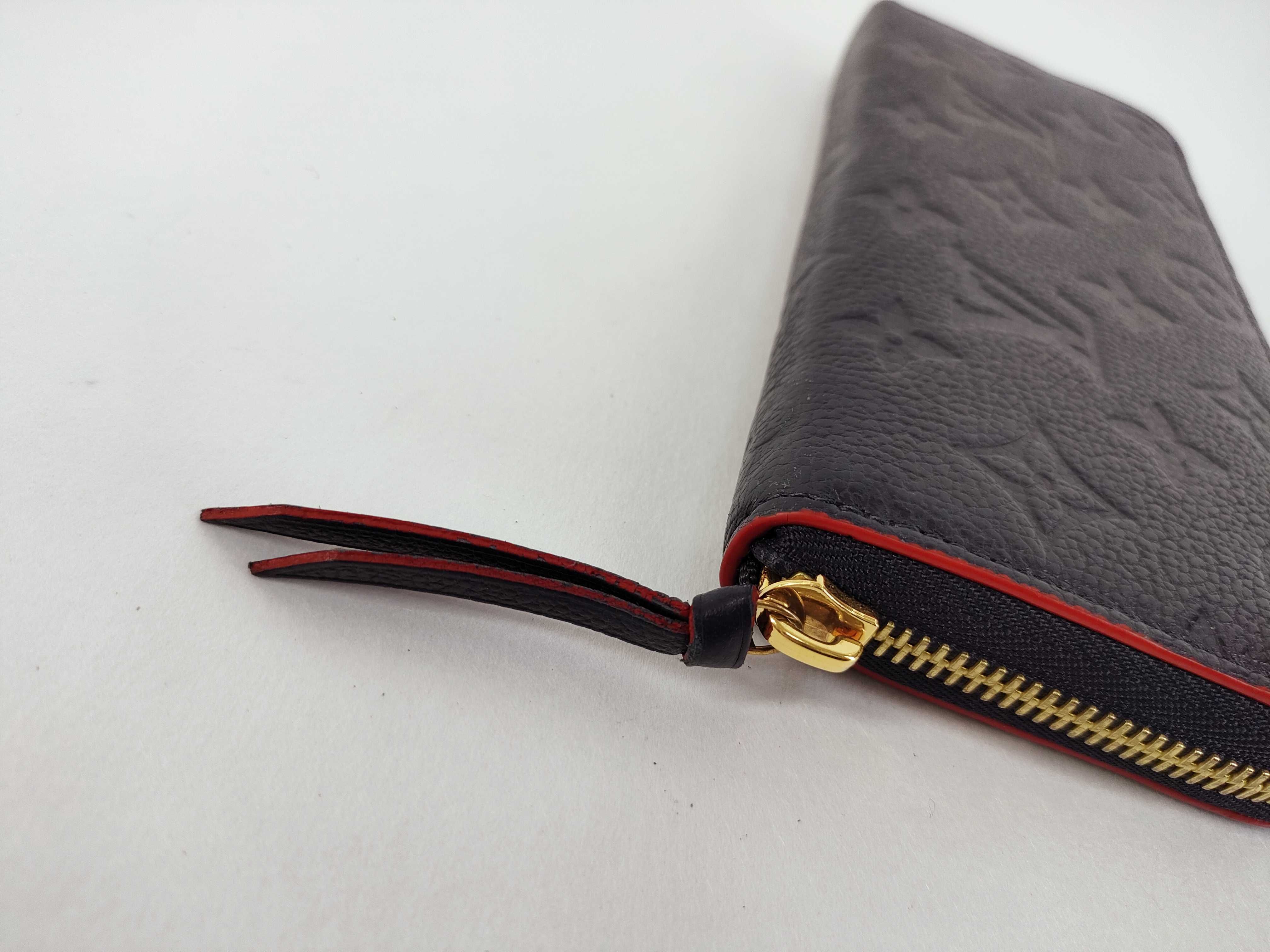 Monogram Empreinte LV Empreinte Portefeuille Clemence Marine Rouge M69415 RFID Wallet — view 6