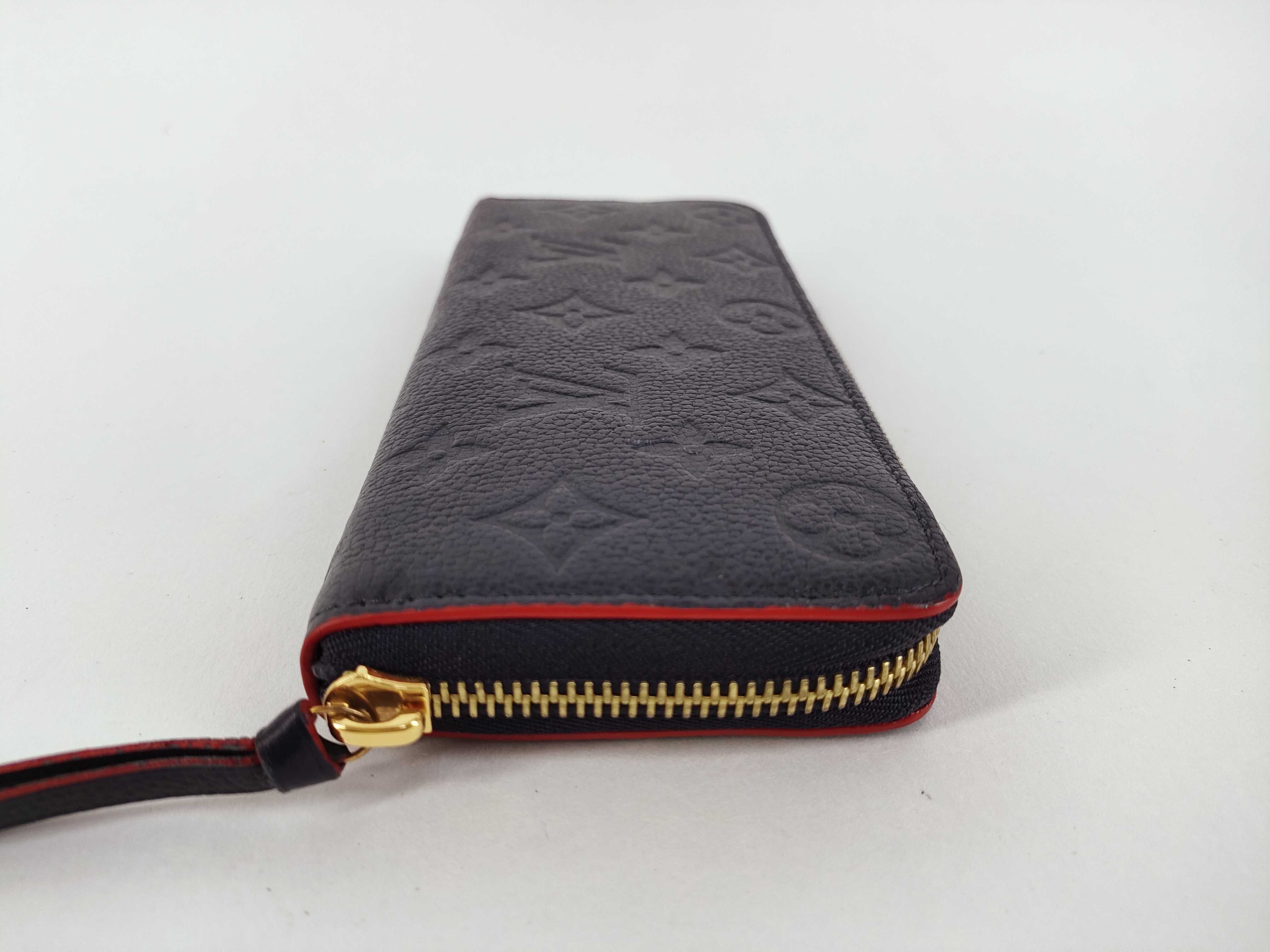Monogram Empreinte LV Empreinte Portefeuille Clemence Marine Rouge M69415 RFID Wallet — view 7
