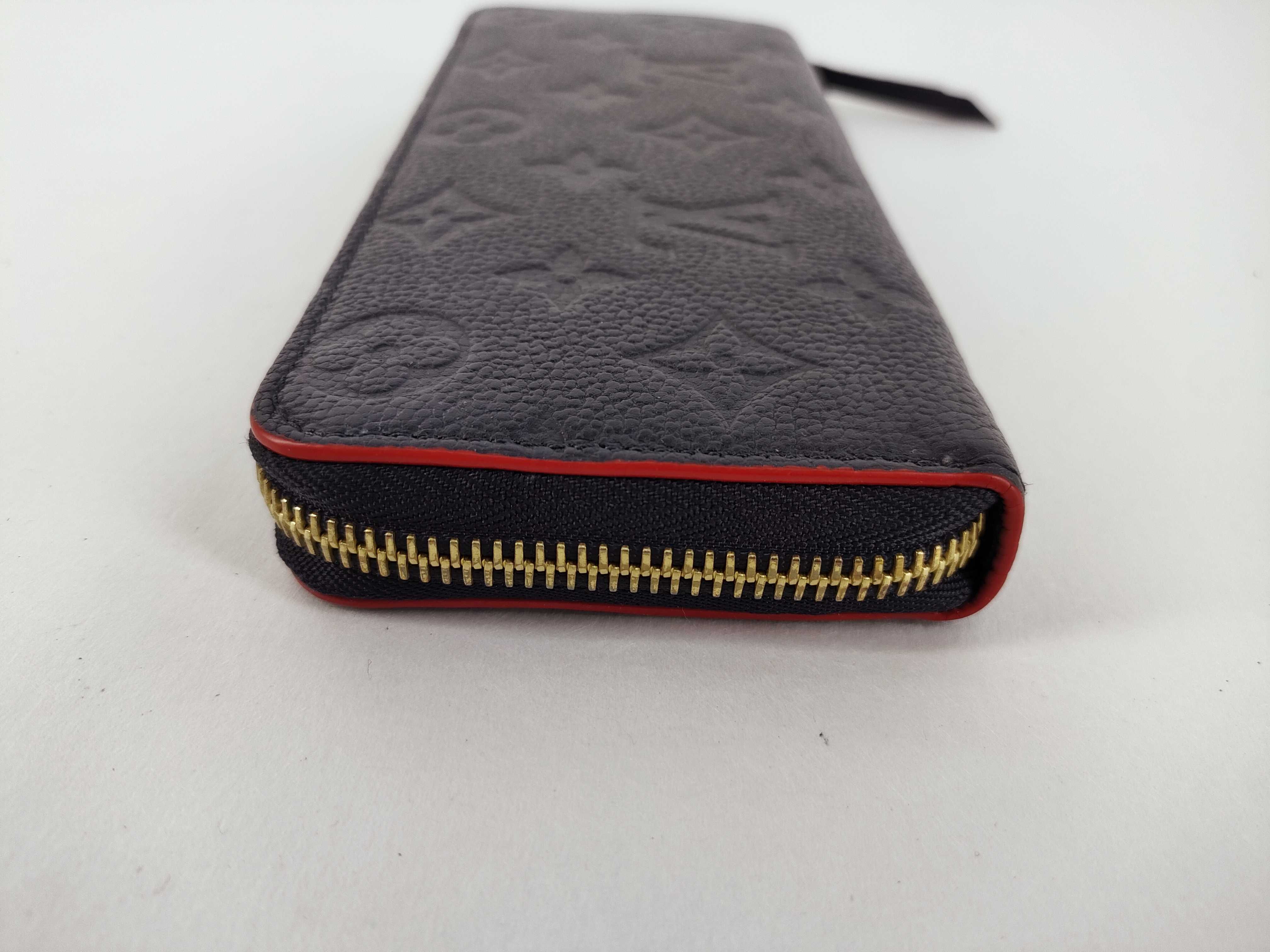 Monogram Empreinte LV Empreinte Portefeuille Clemence Marine Rouge M69415 RFID Wallet — view 9