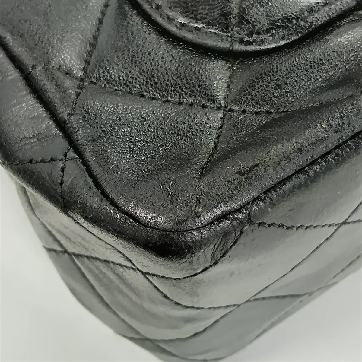 Matelassé Lambskin Double Flap Double Chain Bag, Black with Gold Hardware, Item No. 1636669 (Serial Number 1) — view 14