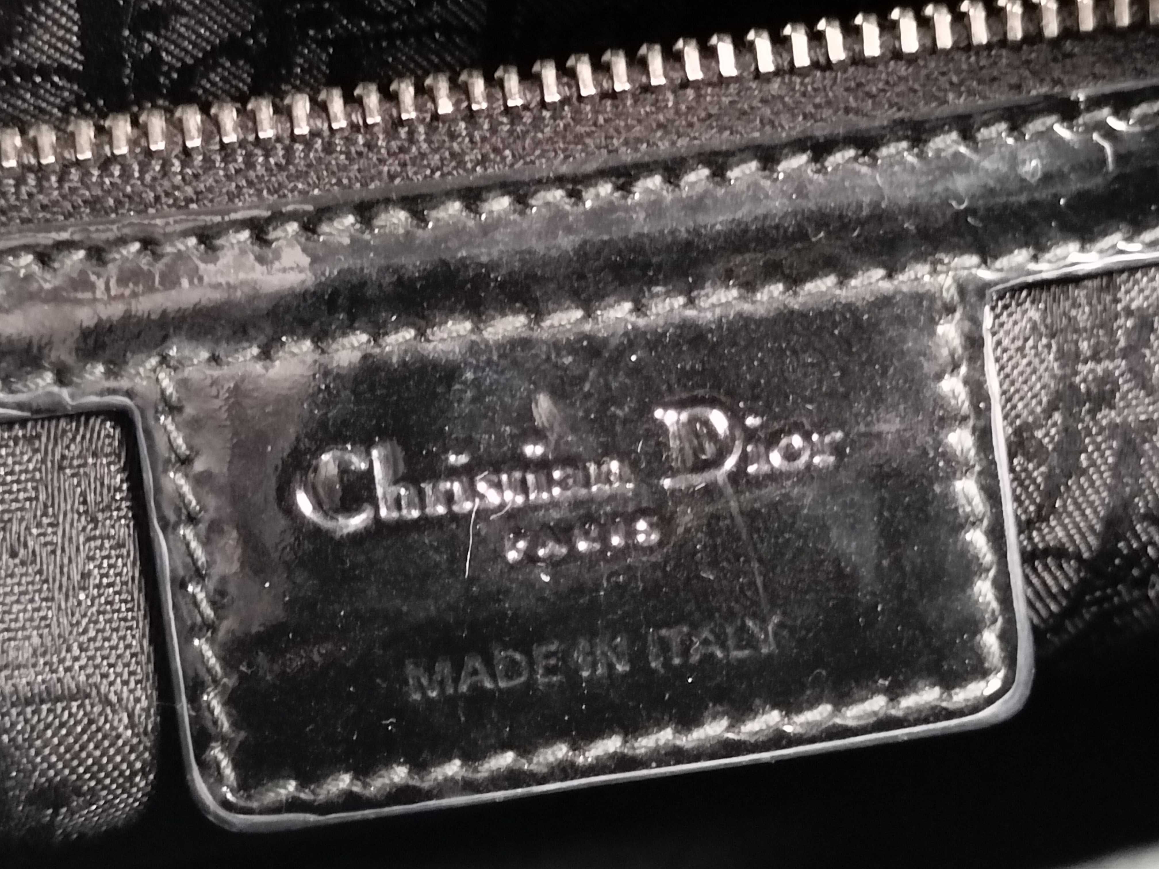Lady Dior Medium Patent Cannage Black 2-way Handbag — view 12