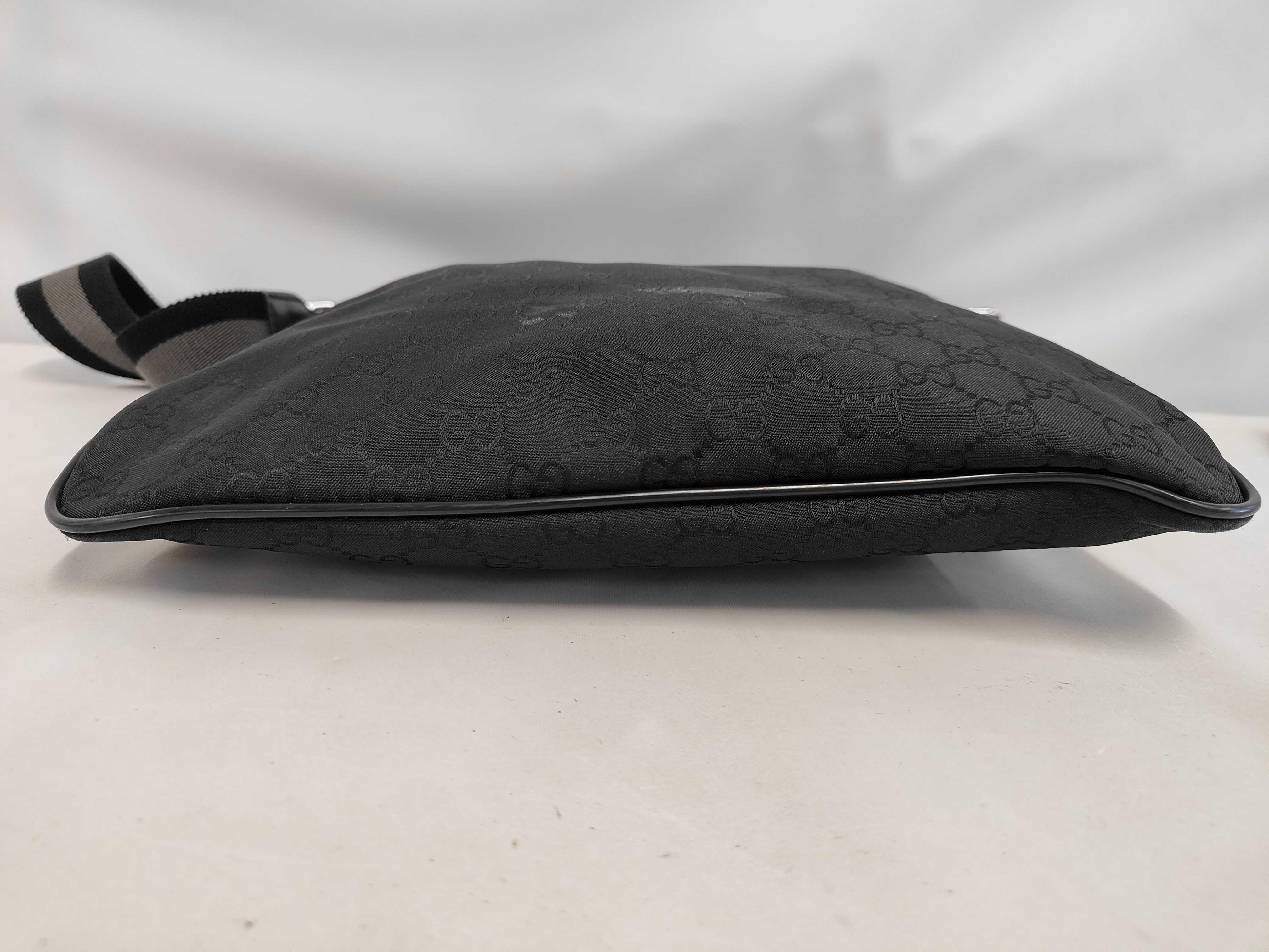 GG Monogram Nylon Shoulder Bag — view 4