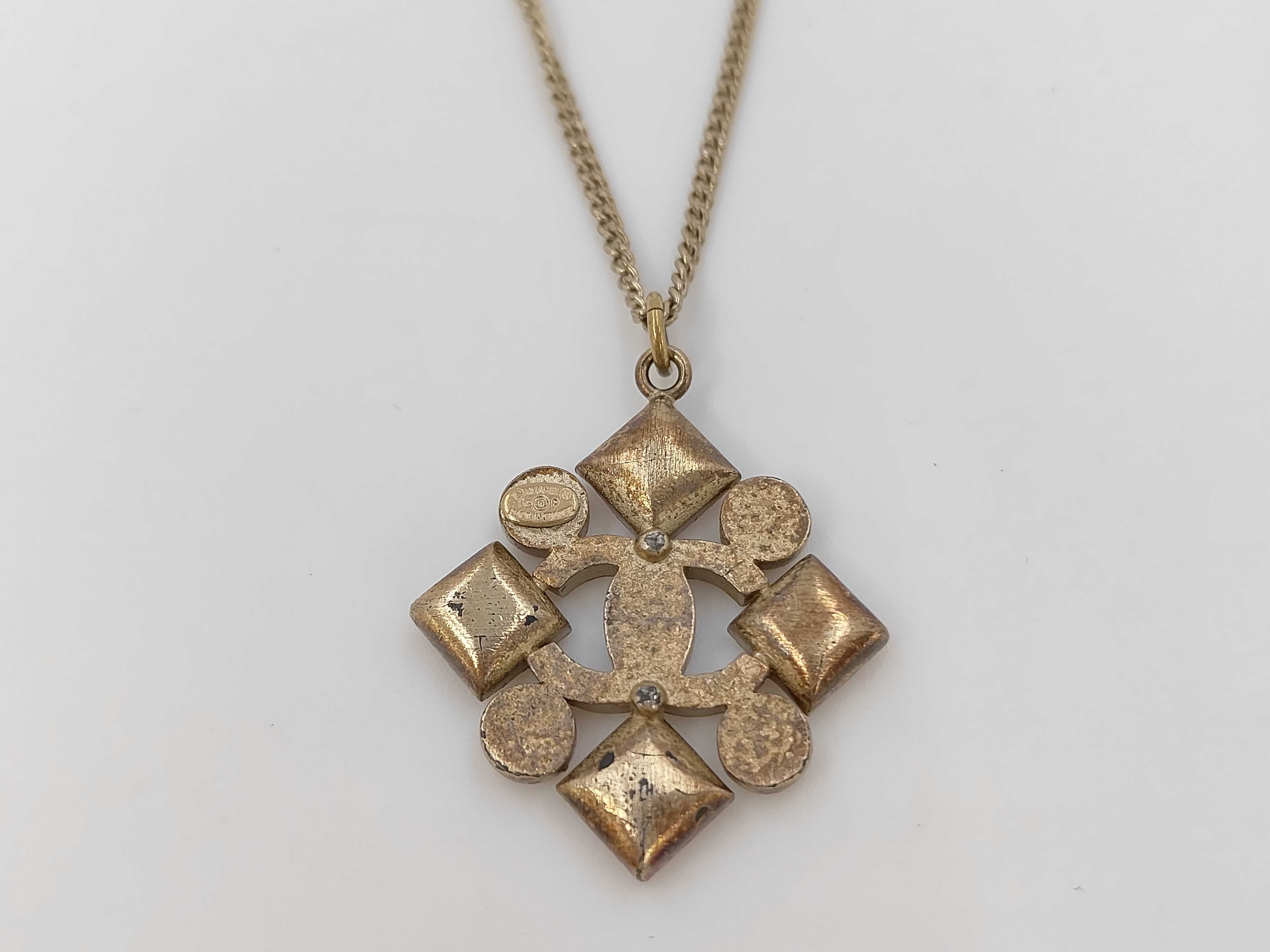 05P Coco Mark Colored Stone Necklace — view 4