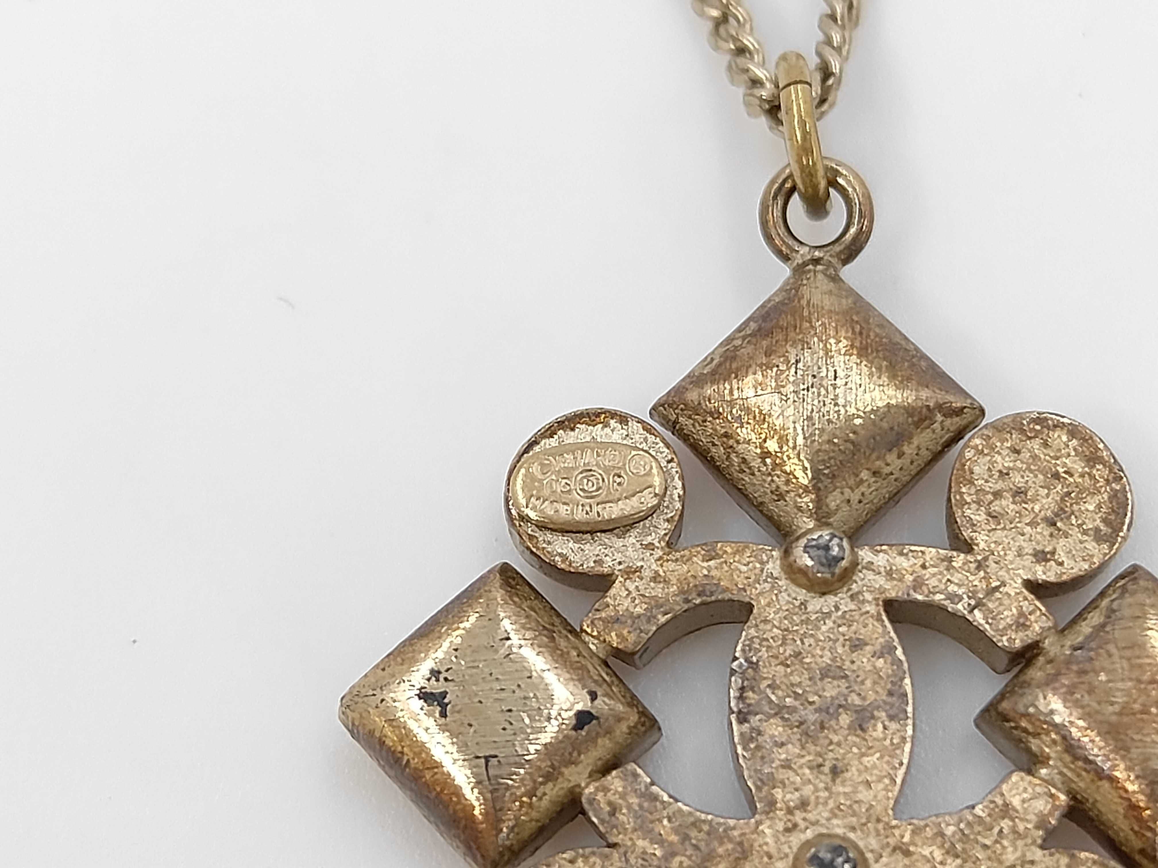 05P Coco Mark Colored Stone Necklace — view 5