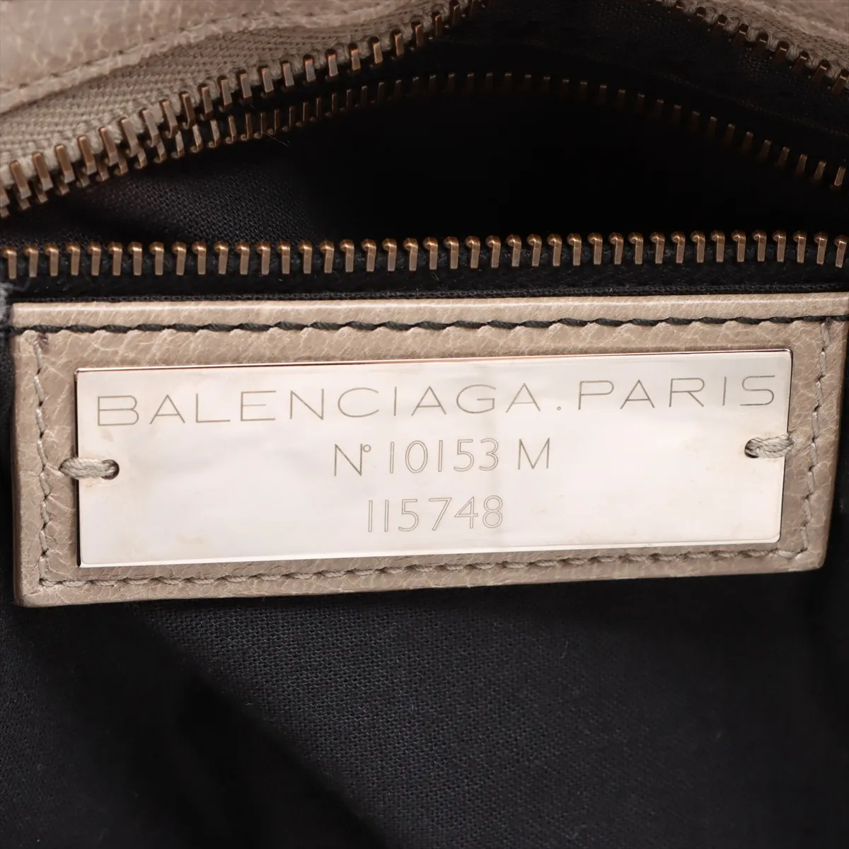 The City Leather 2WAY Handbag Beige 115748 with Mirror — view 11