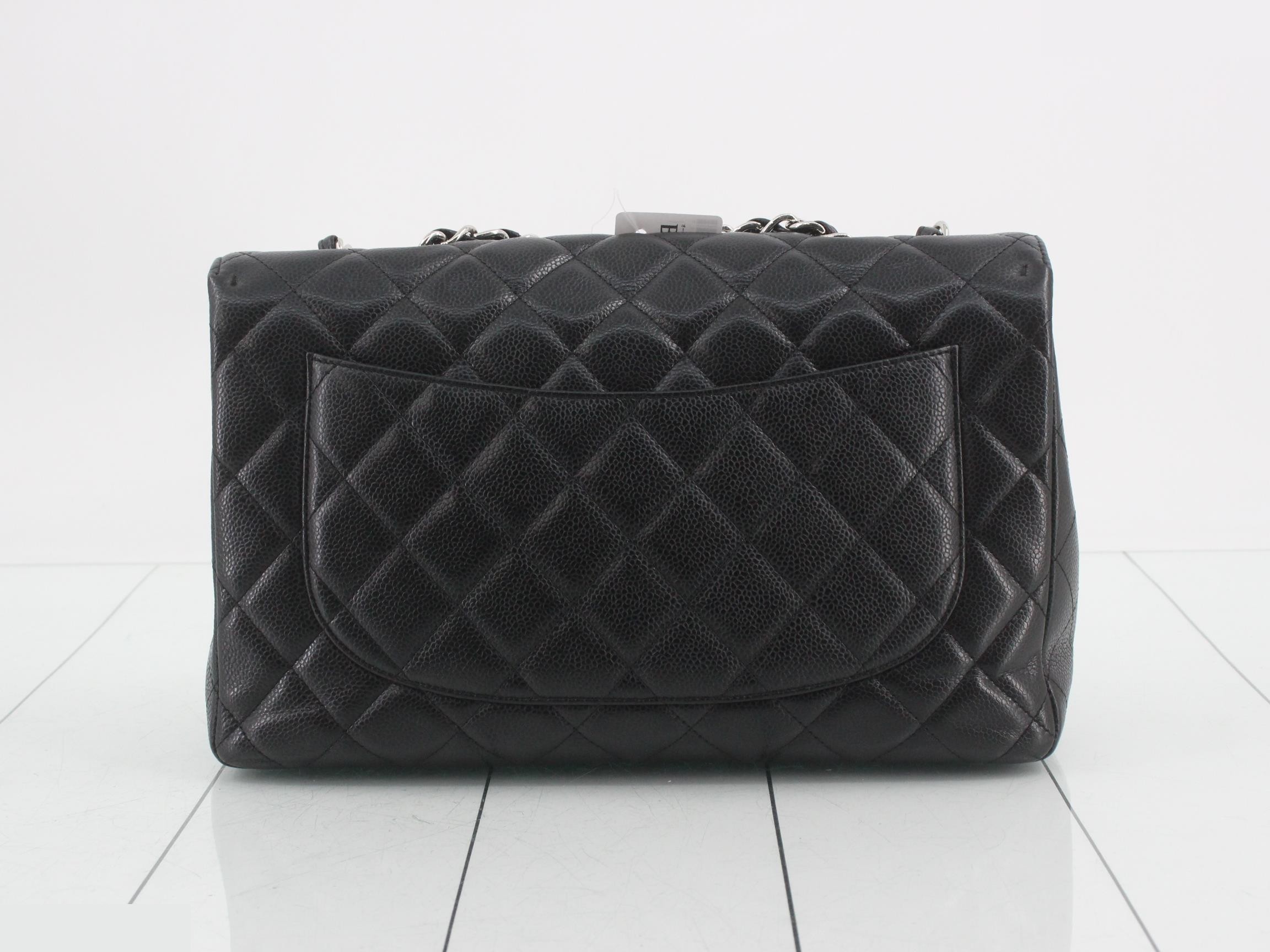 Large Matelassé 30 Caviar Skin Double Chain Shoulder Bag — view 2