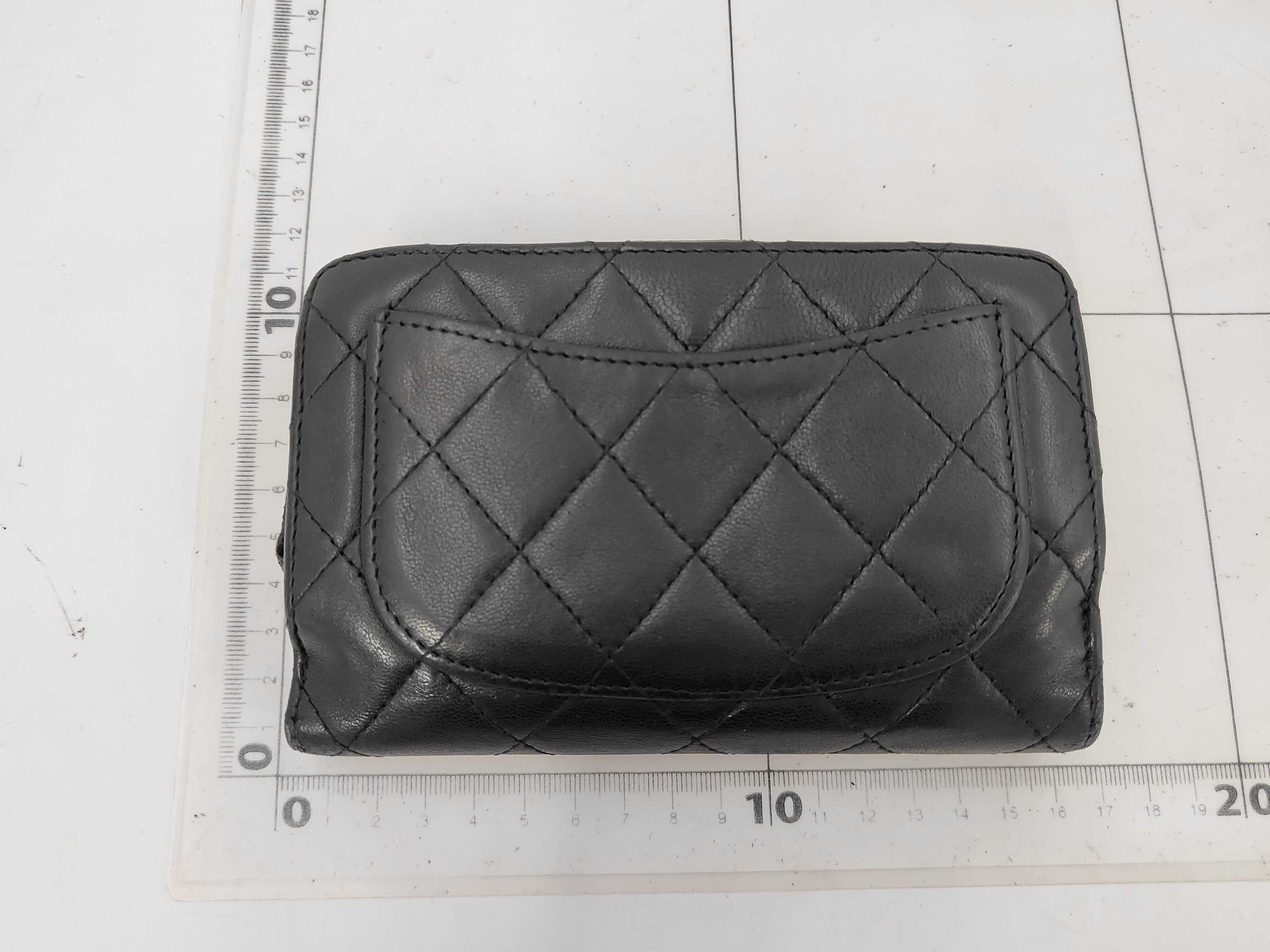 Black Matelassé Snap Closure Wallet Pouch — view 2