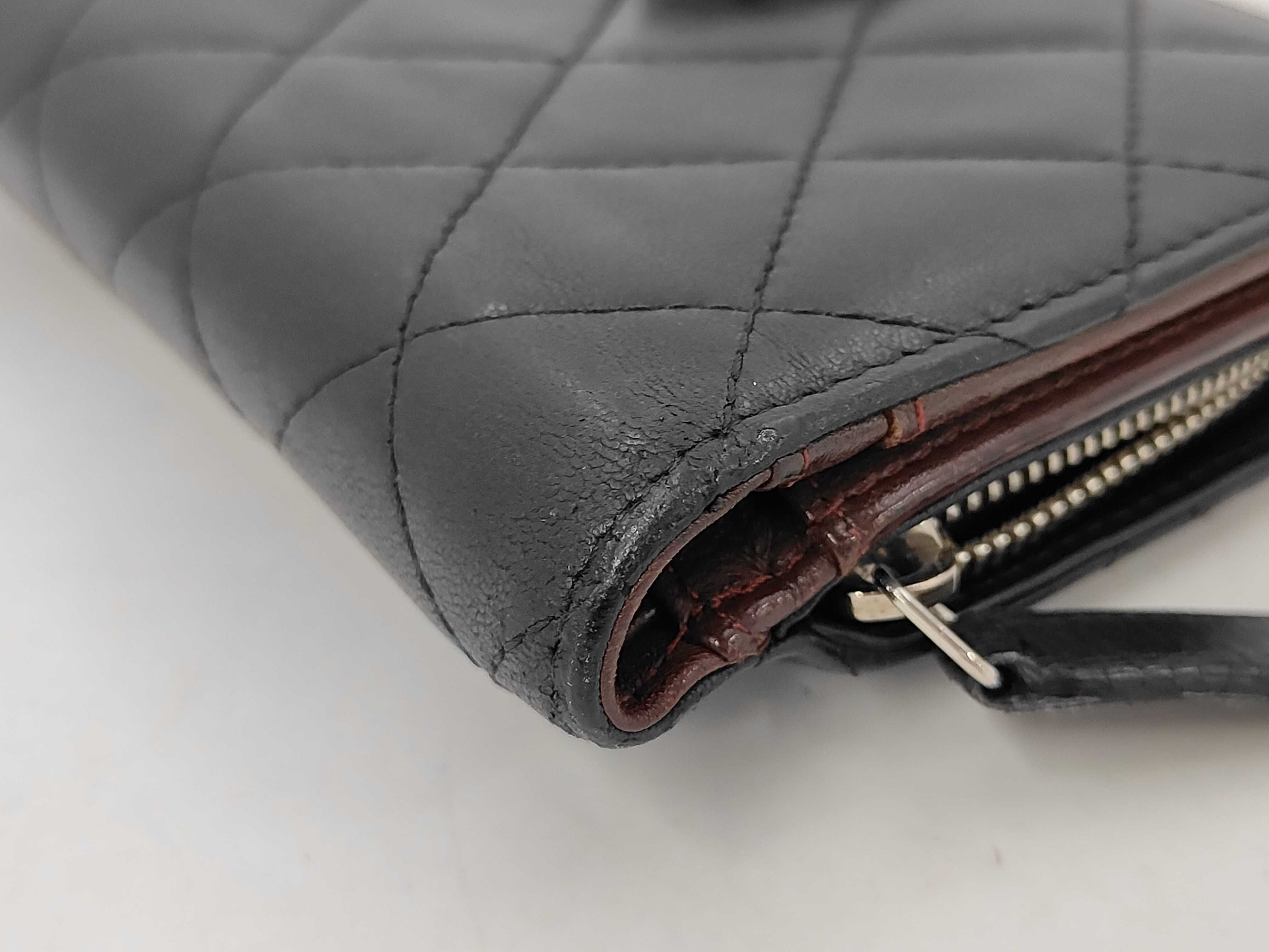 Black Matelassé Snap Closure Wallet Pouch — view 4