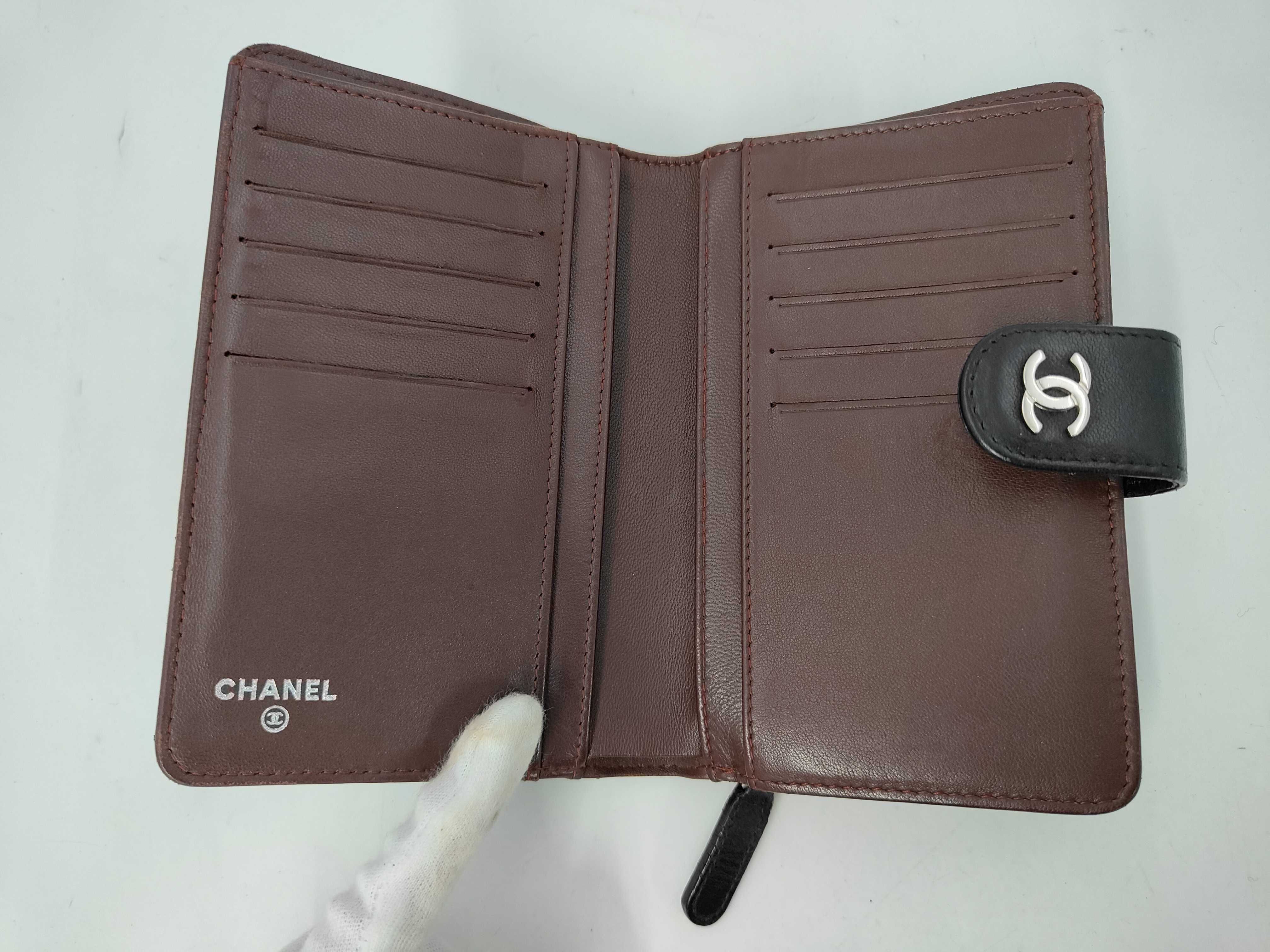 Black Matelassé Snap Closure Wallet Pouch — view 5