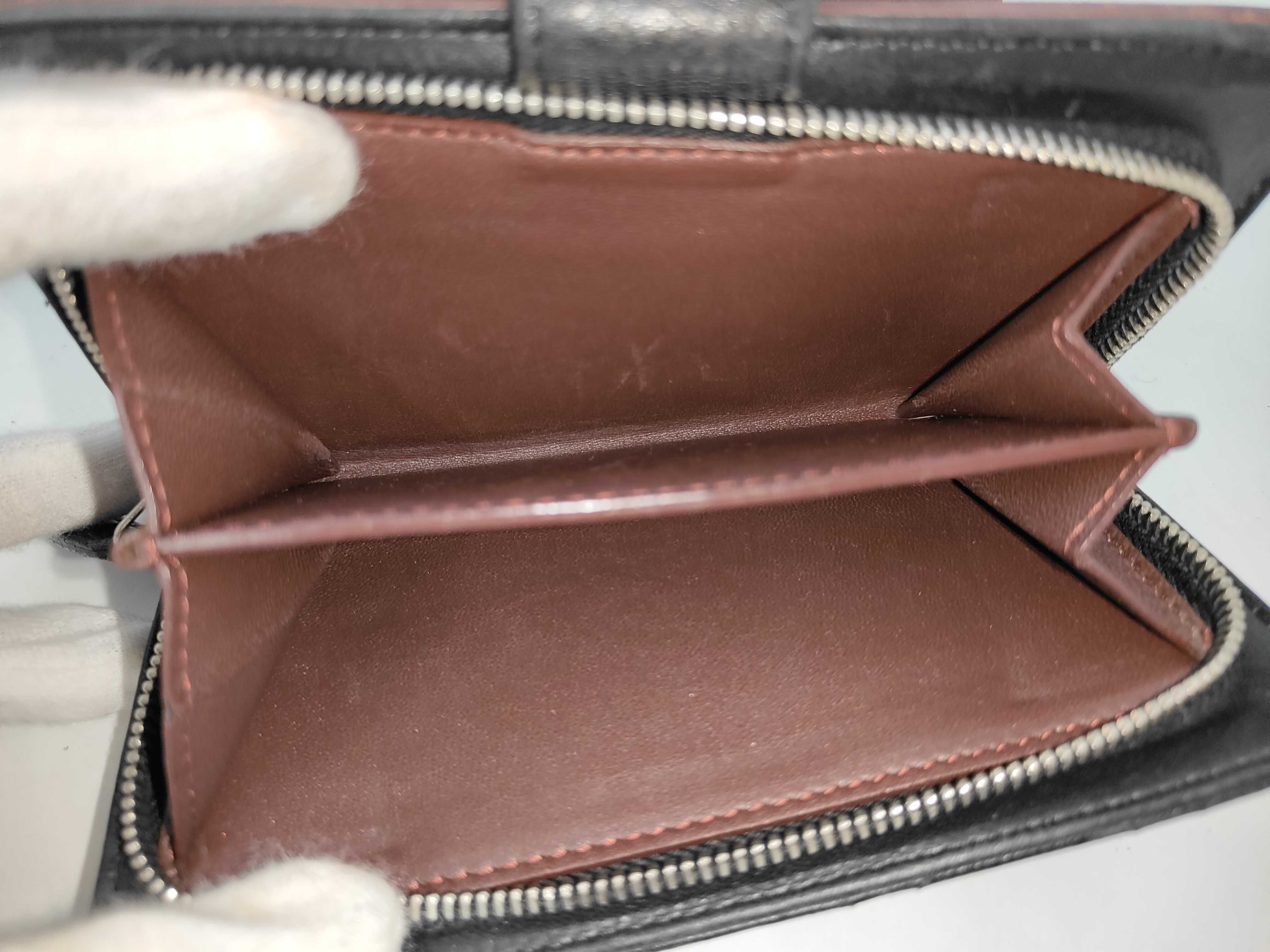 Black Matelassé Snap Closure Wallet Pouch — view 9