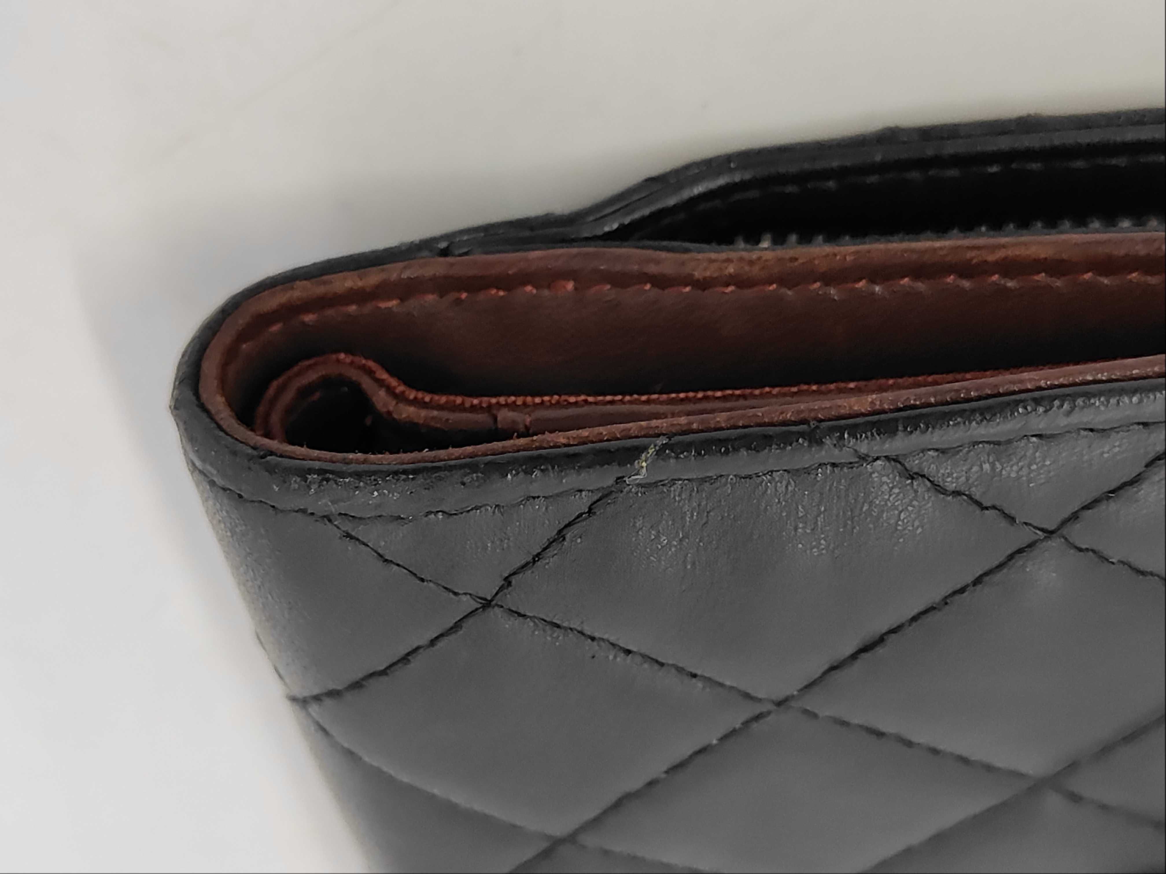 Black Matelassé Snap Closure Wallet Pouch — view 10
